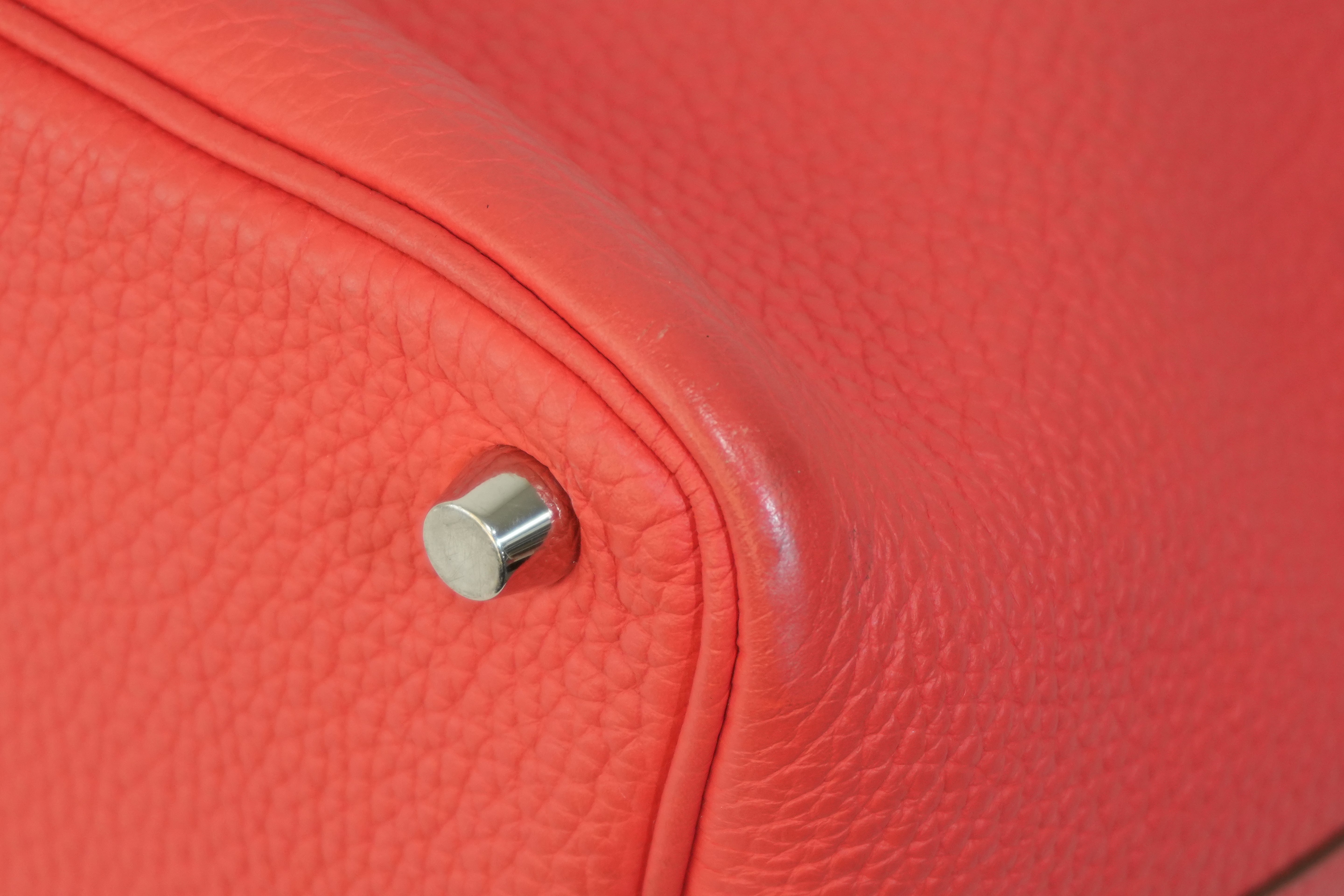 Pre-owned Hermes Picotin PM Red Year 2012