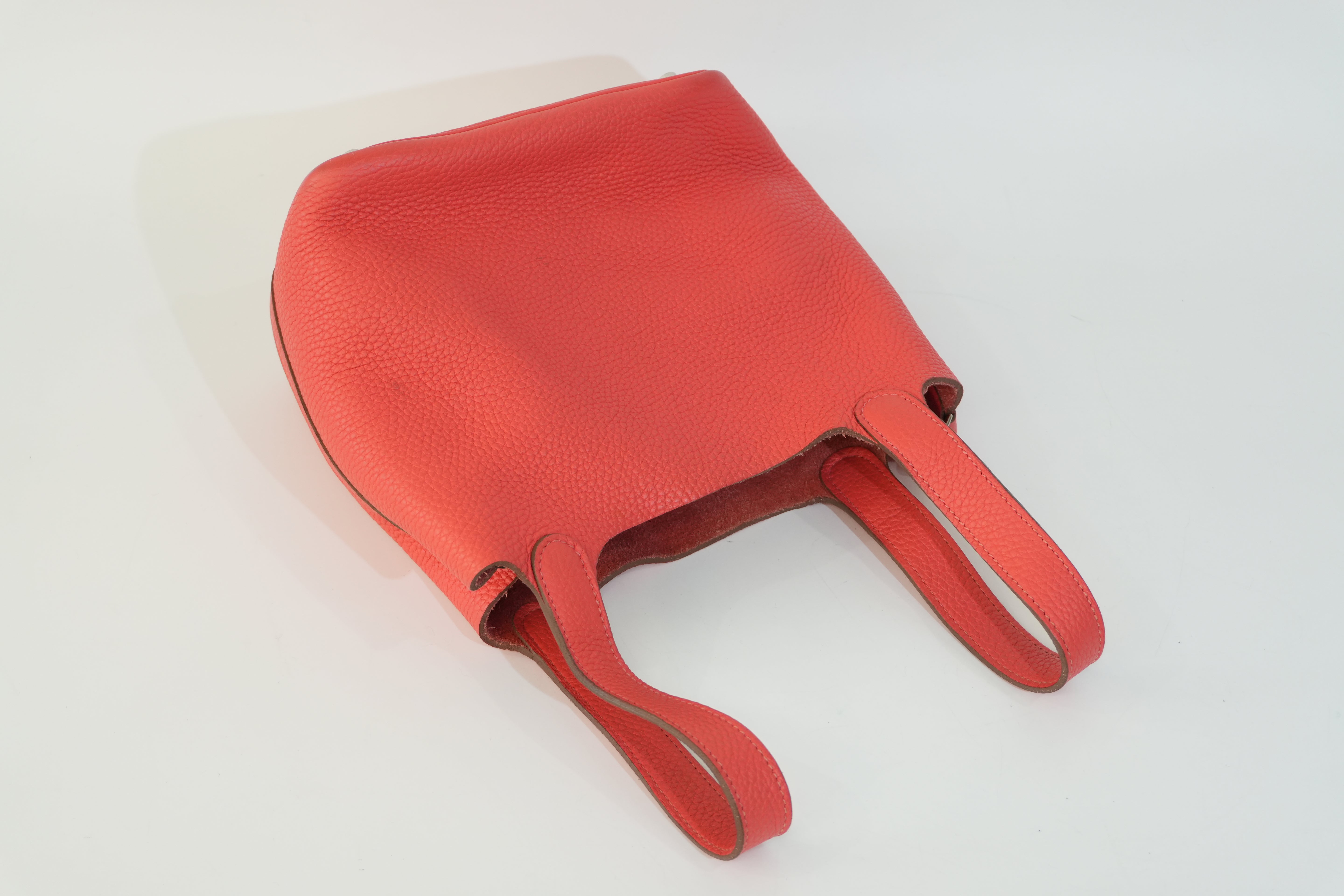 Pre-owned Hermes Picotin PM Red Year 2012