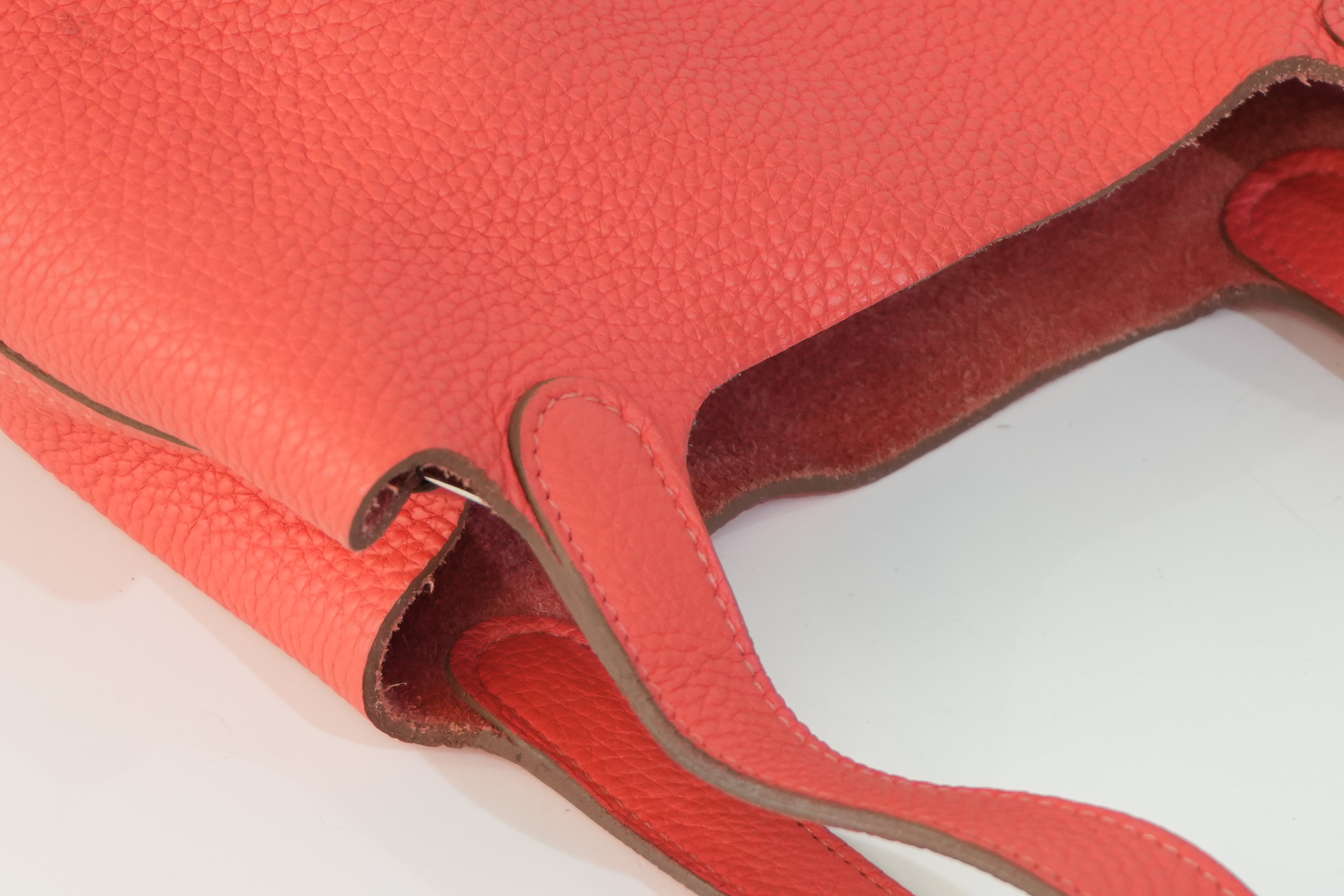 Pre-owned Hermes Picotin PM Red Year 2012
