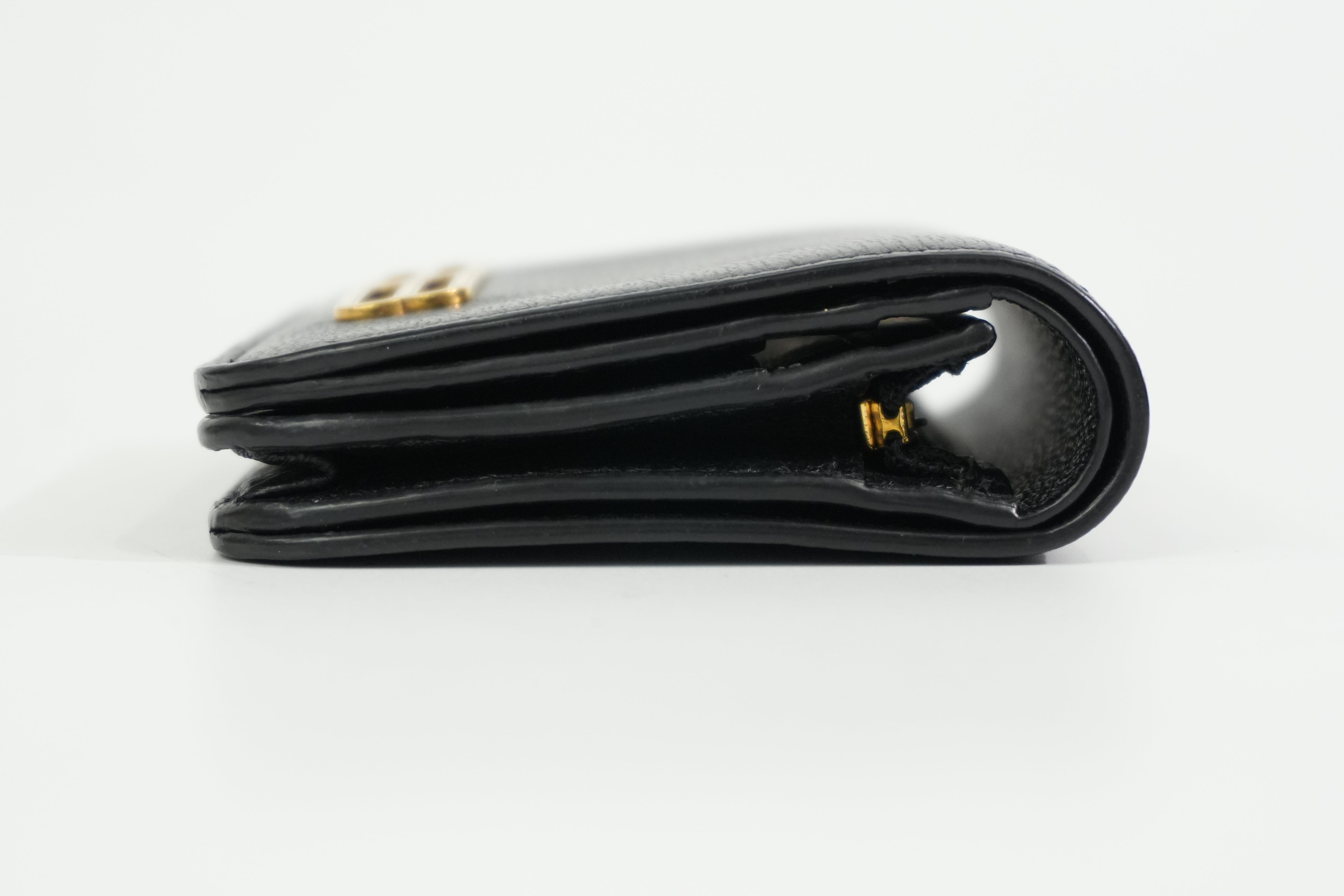 Pre-owned Balenciaga Bifold Wallet Black