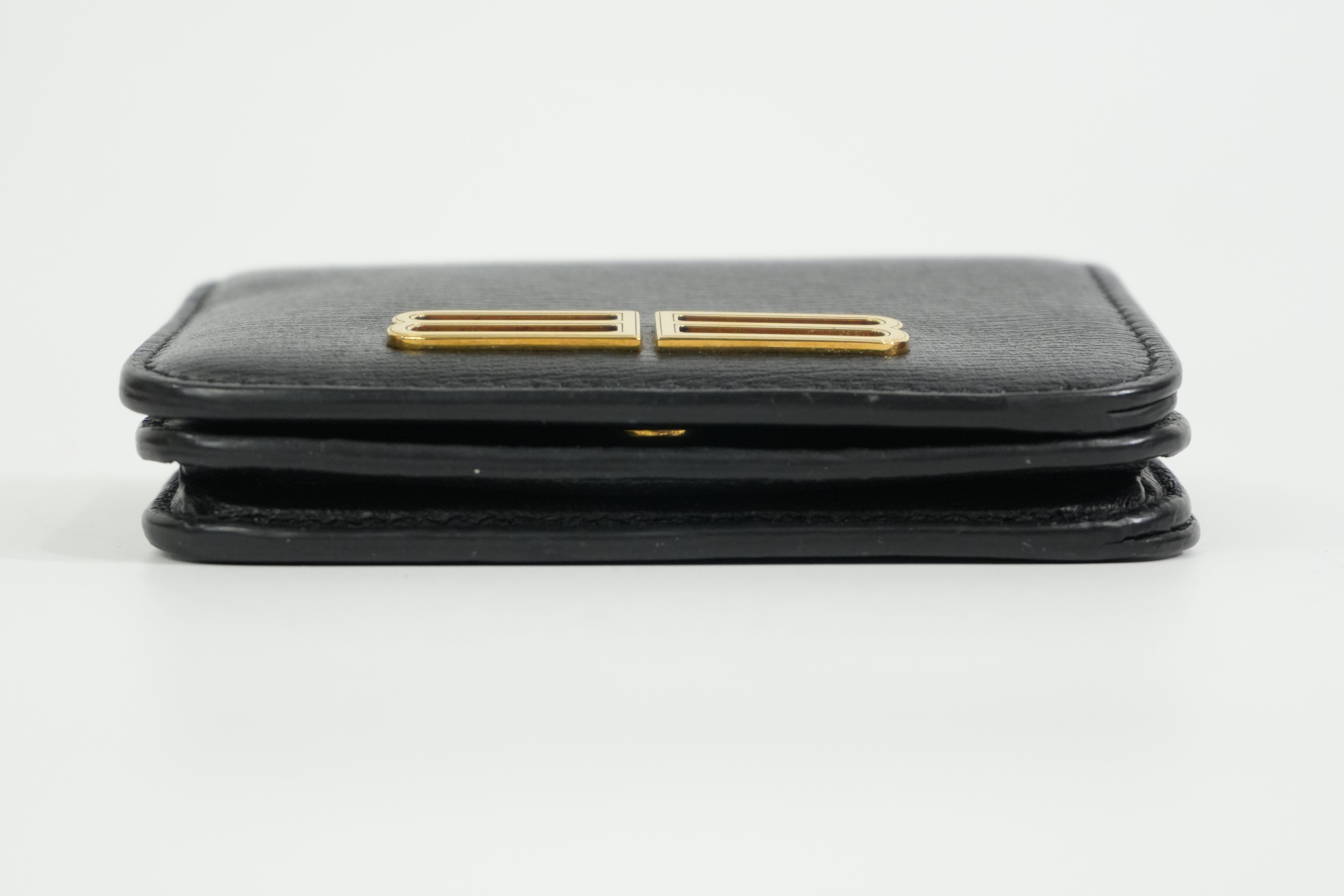 Pre-owned Balenciaga Bifold Wallet Black