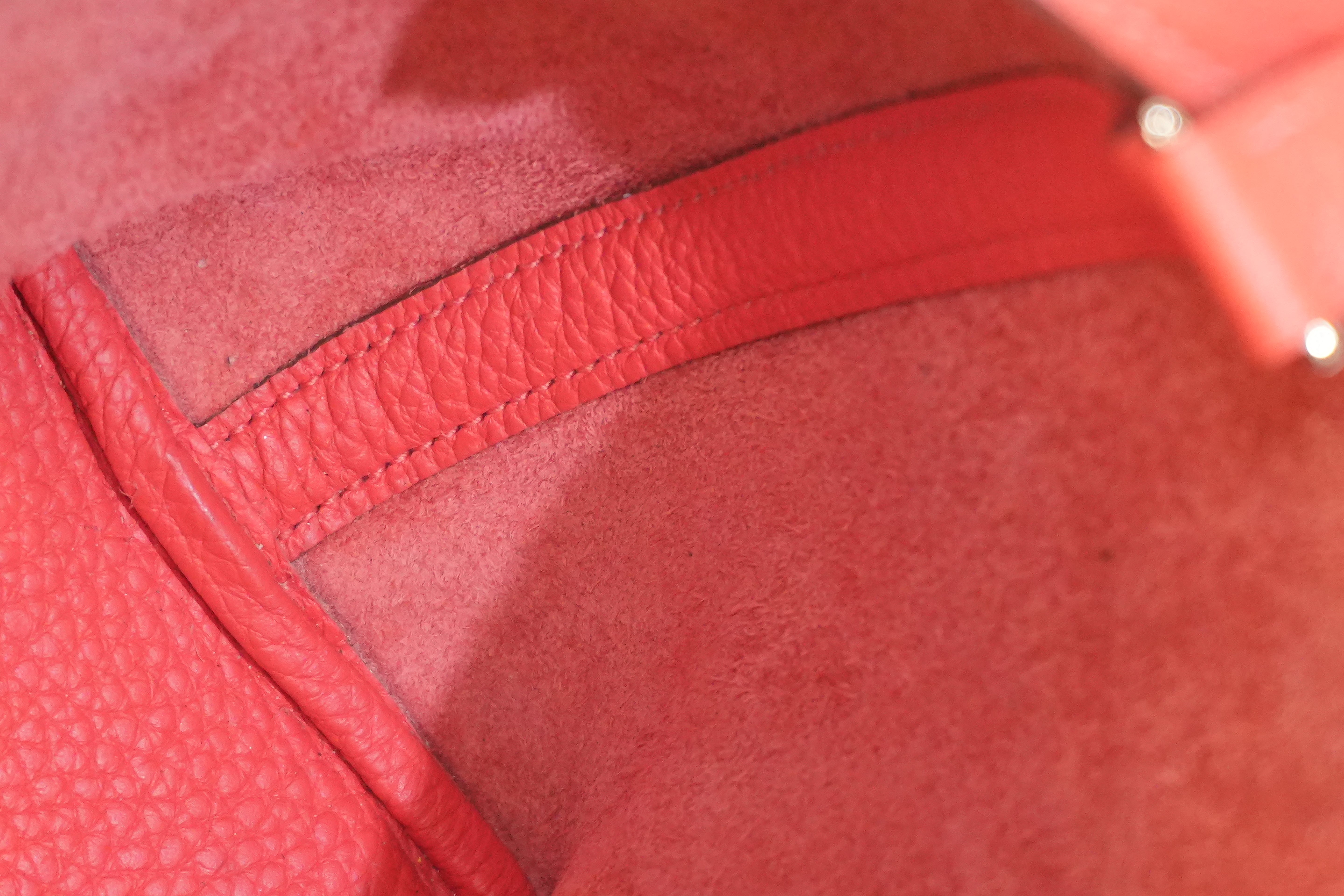Pre-owned Hermes Picotin PM Red Year 2012