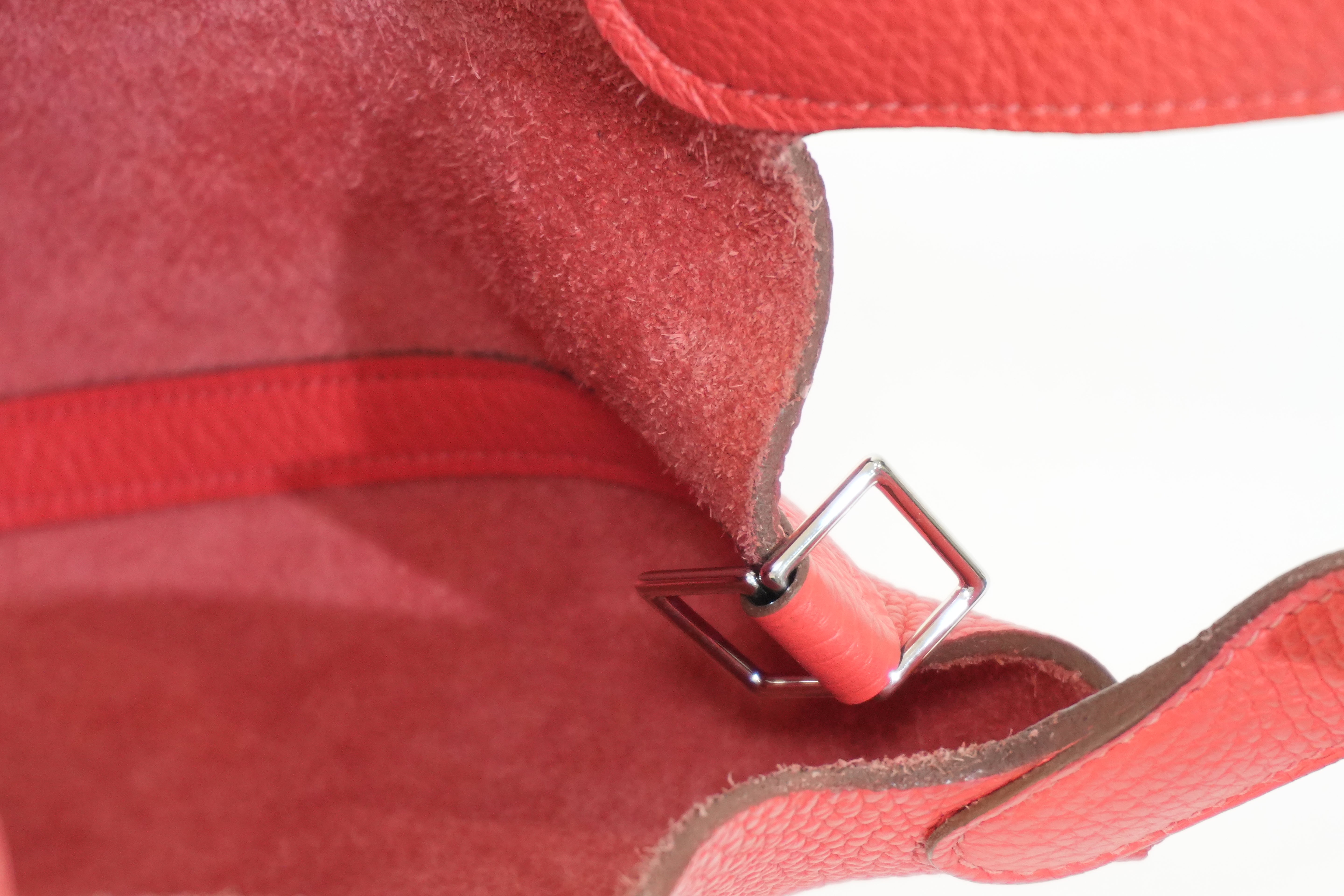 Pre-owned Hermes Picotin PM Red Year 2012