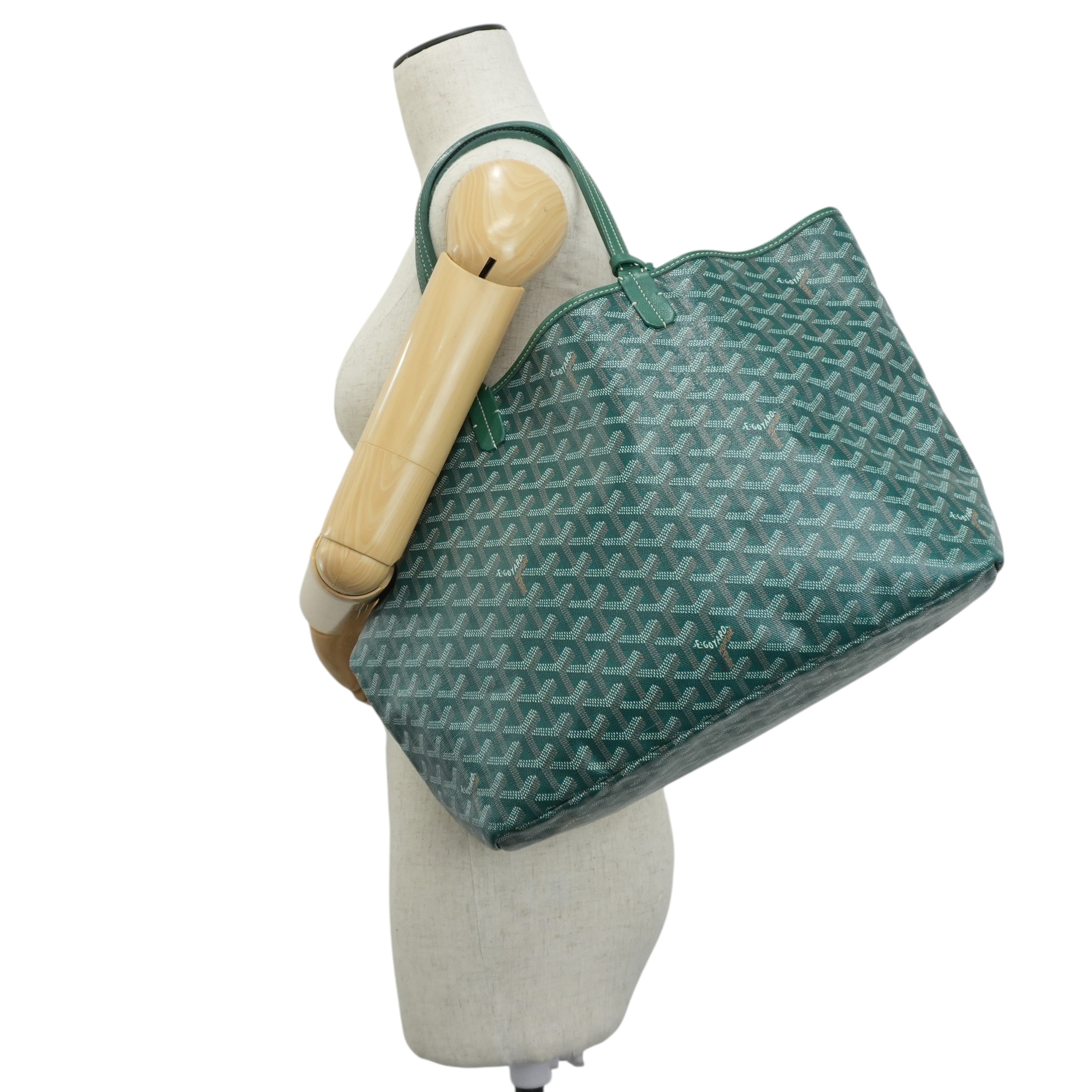 Pre-owned Goyard Saint Louis PM Green