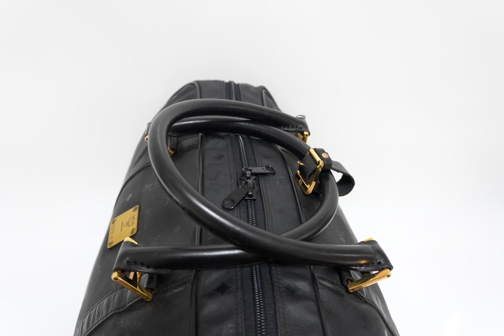 MCM Visetos Weekender Bag Black Used