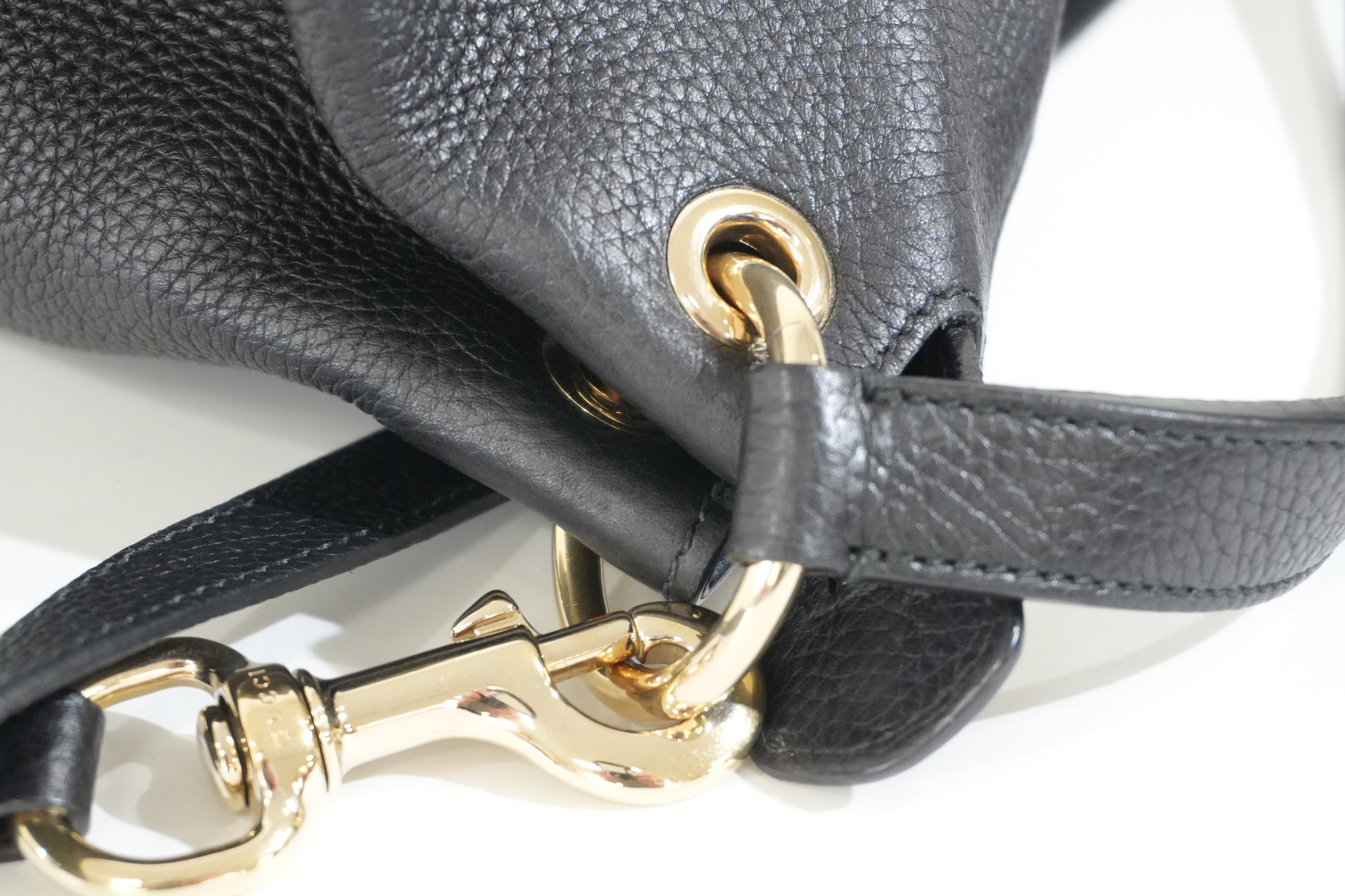 Pre-owned Gucci Two Way Soho Shoulder Bag Black