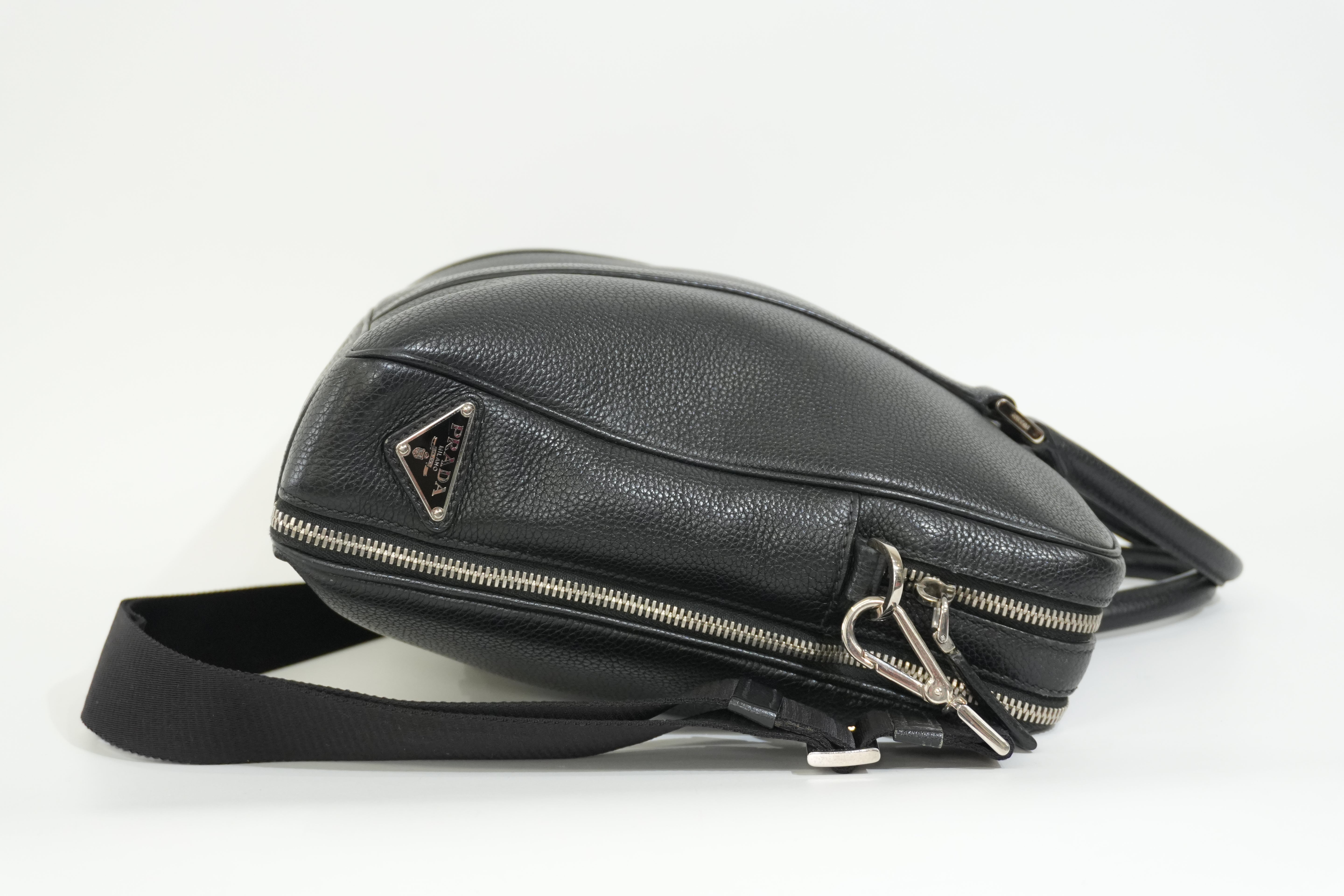 Pre-owned Prada Two Way Briefcase Black
