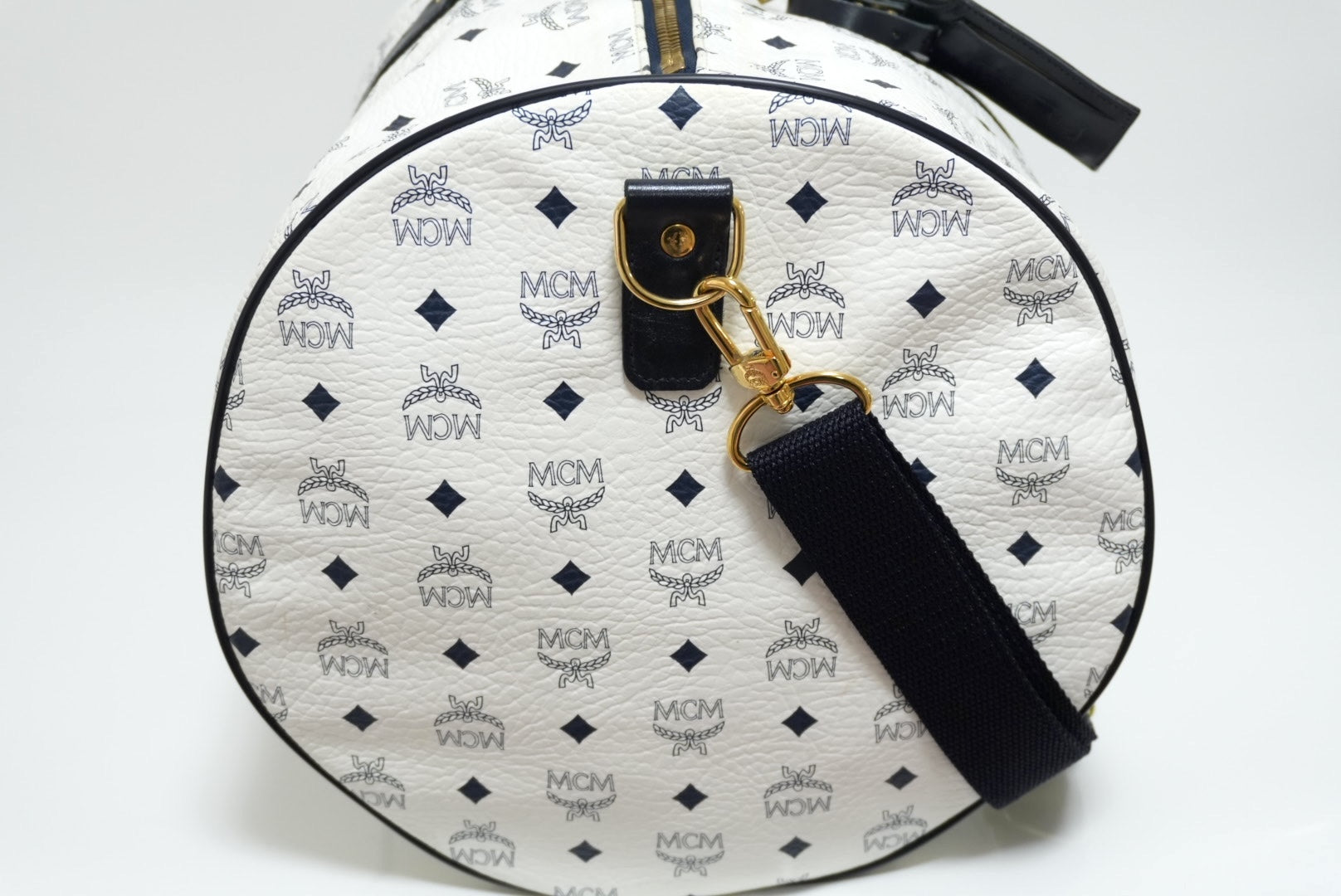 MCM ヴィセトス ウィークエンダーバッグ ホワイト 中古