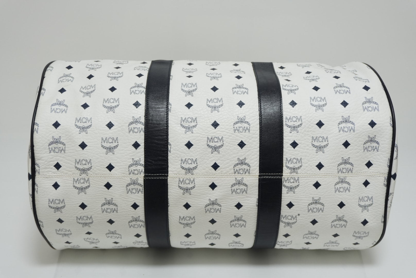 MCM ヴィセトス ウィークエンダーバッグ ホワイト 中古