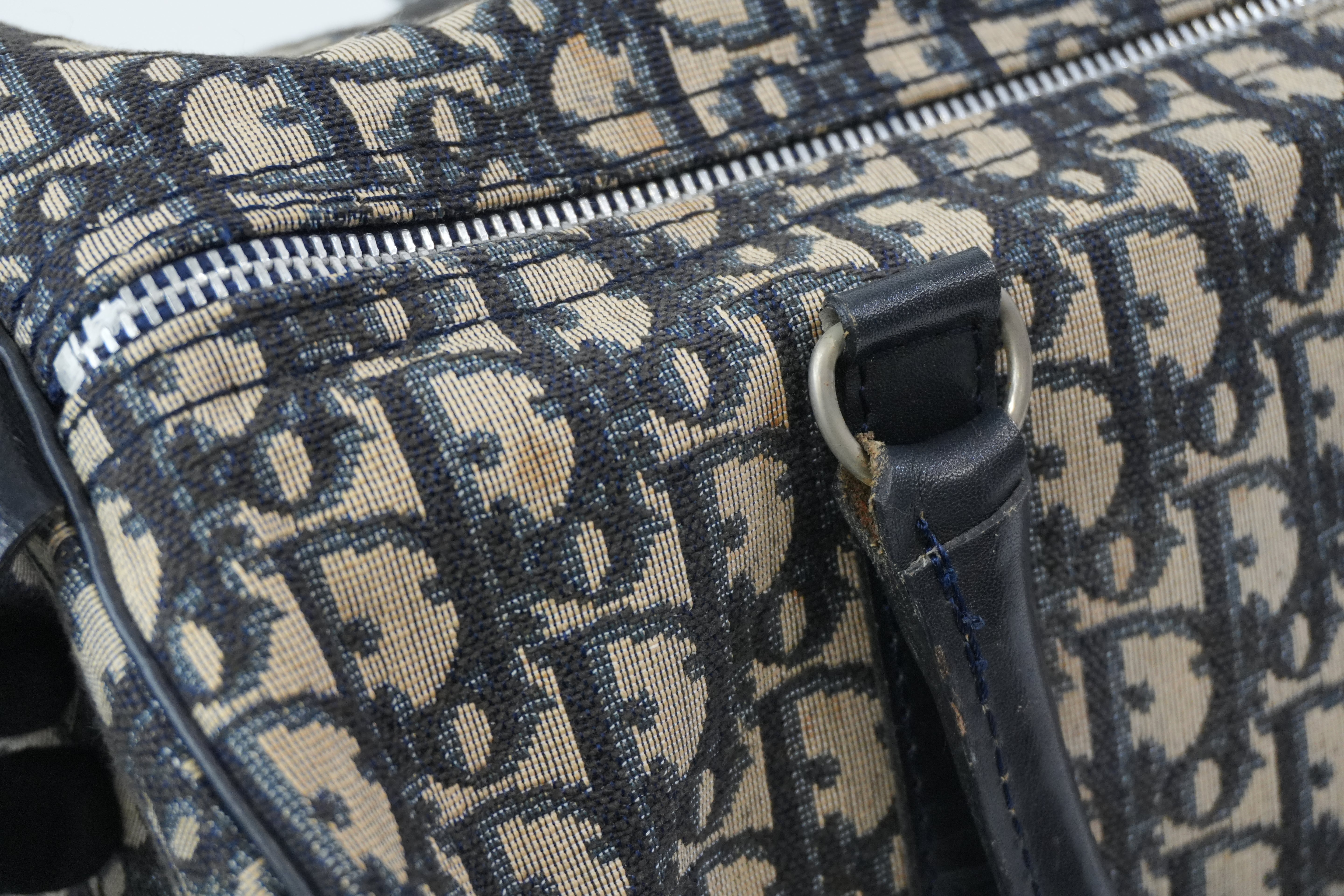Pre-Owned DIOR Oblique Boston Bag