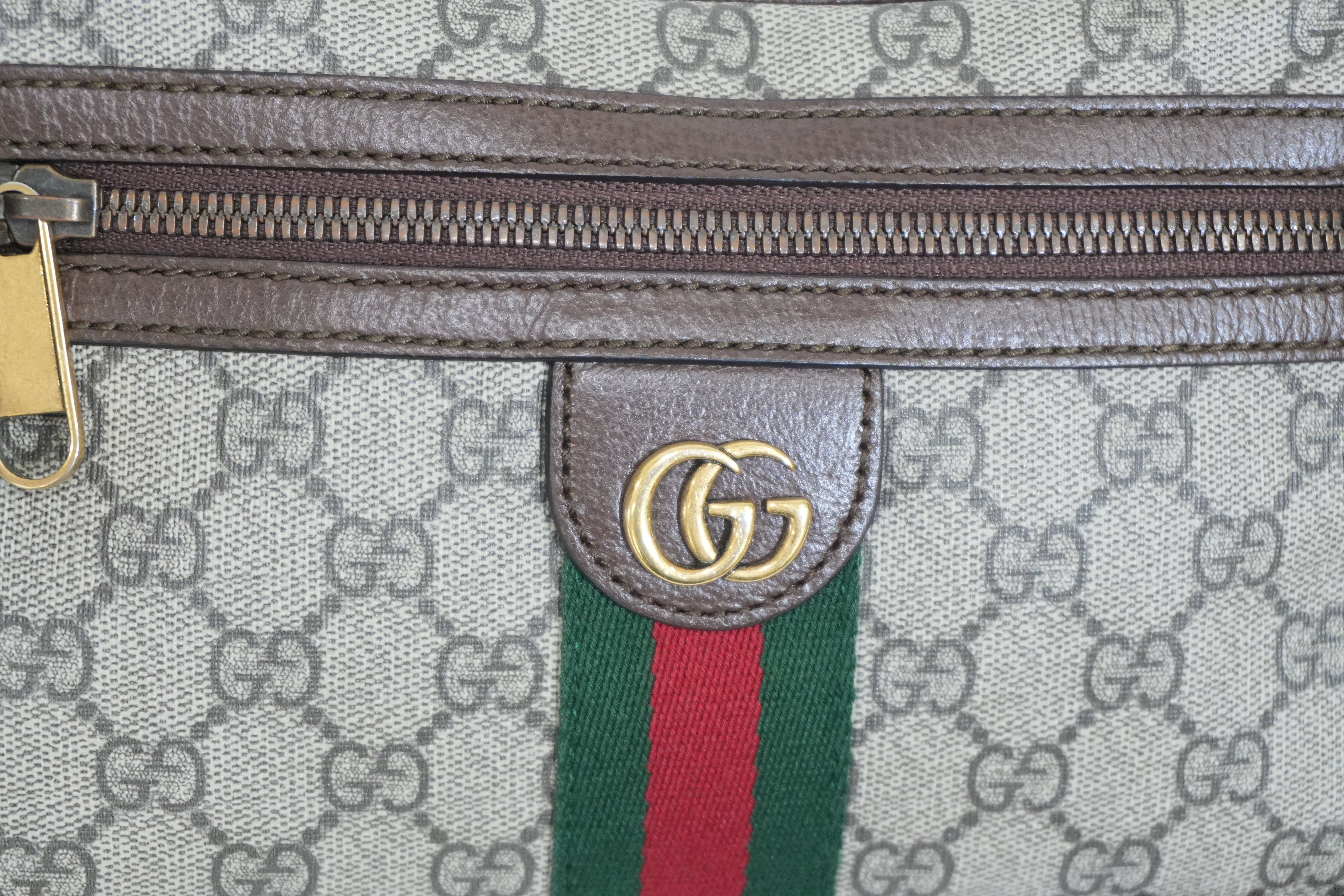 Pre-owned Gucci Ophidia Bumbag Brown