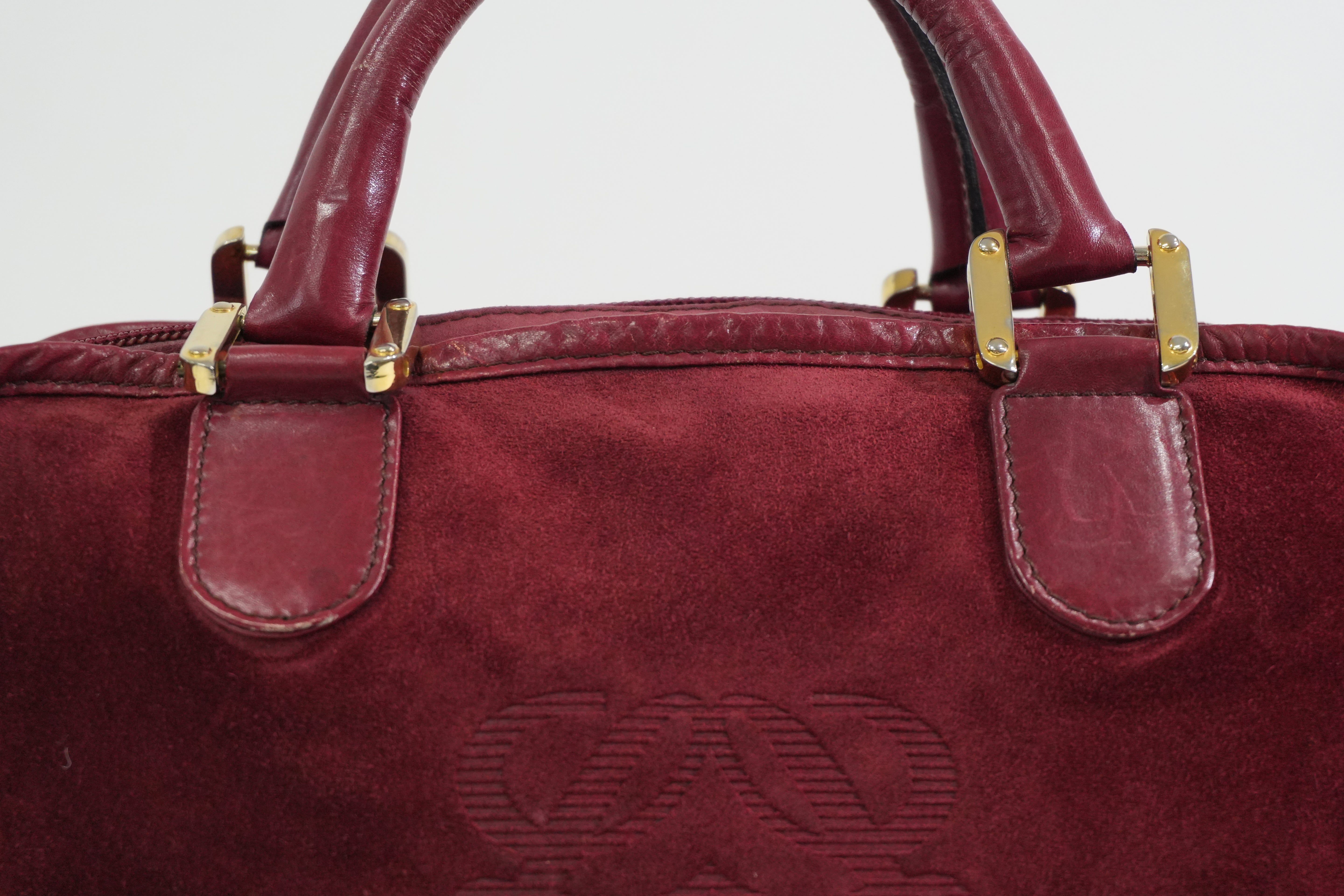 Pre-owned Loewe Leather Amazona Handbag Red