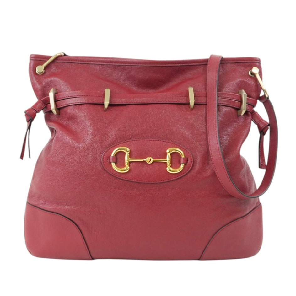 Pre-Owned Gucci Horsebit 1955 Shoulder Bag Red