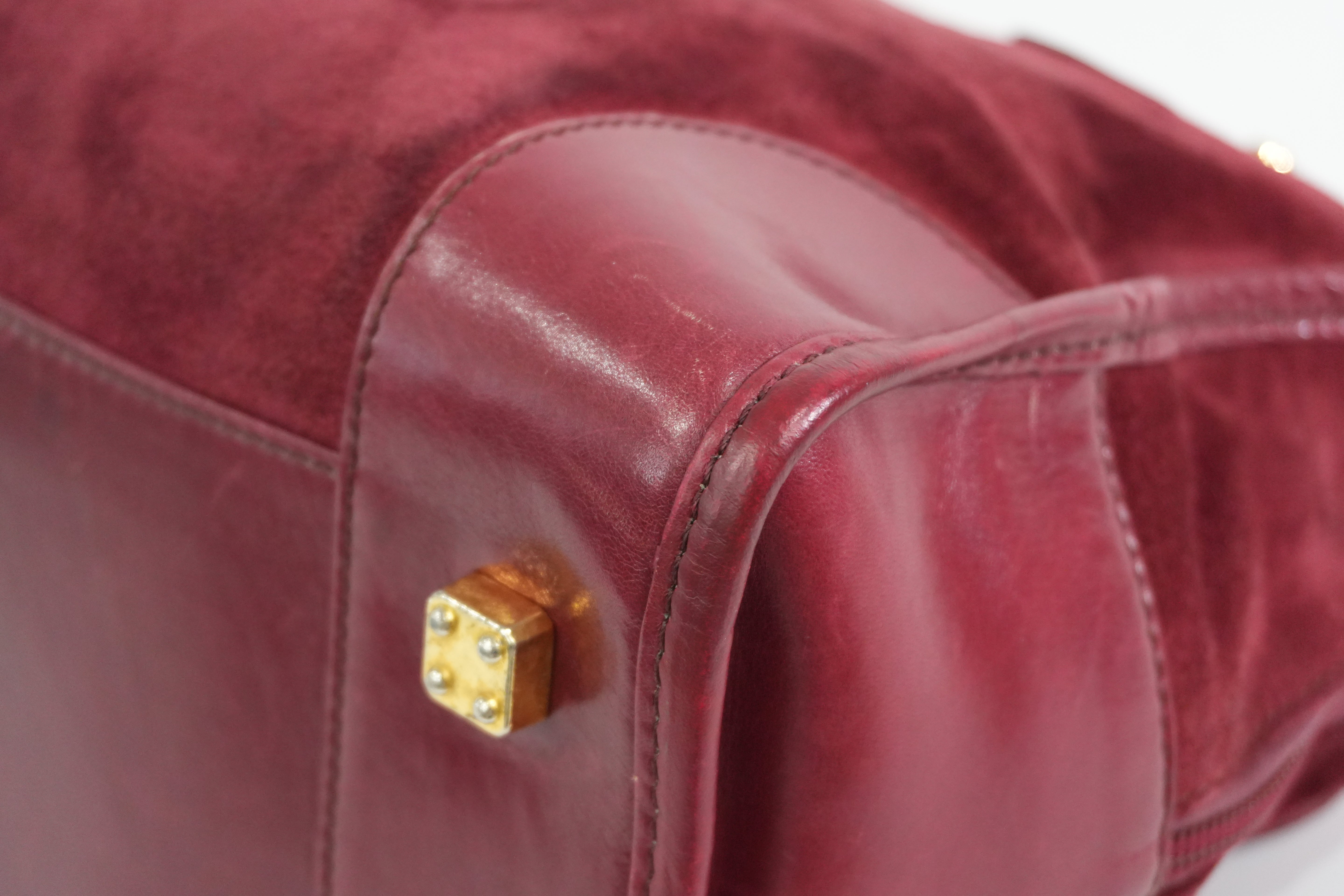 Pre-owned Loewe Leather Amazona Handbag Red