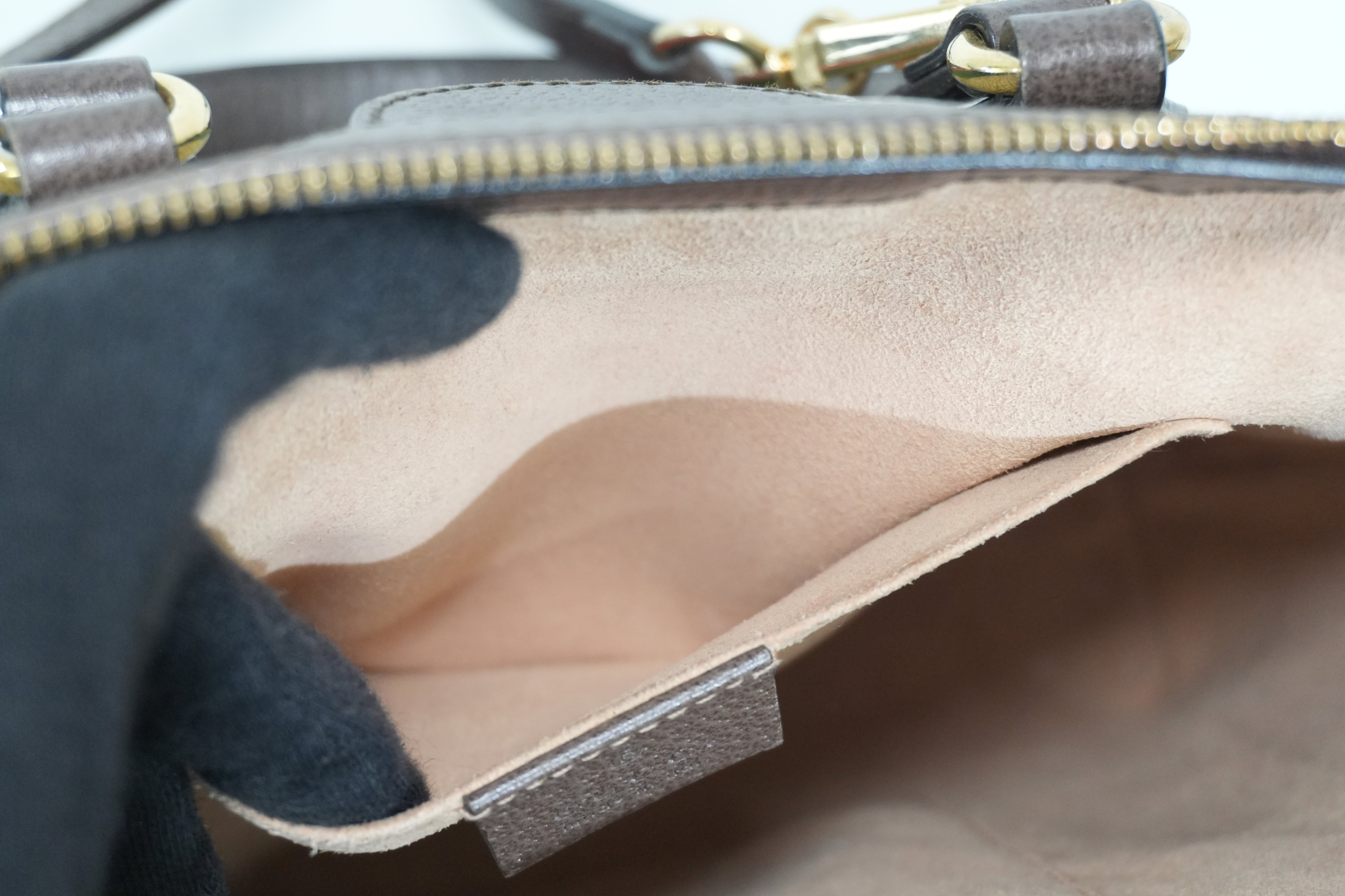 Pre-owned Gucci Ophidia Crossbody Bag Brown