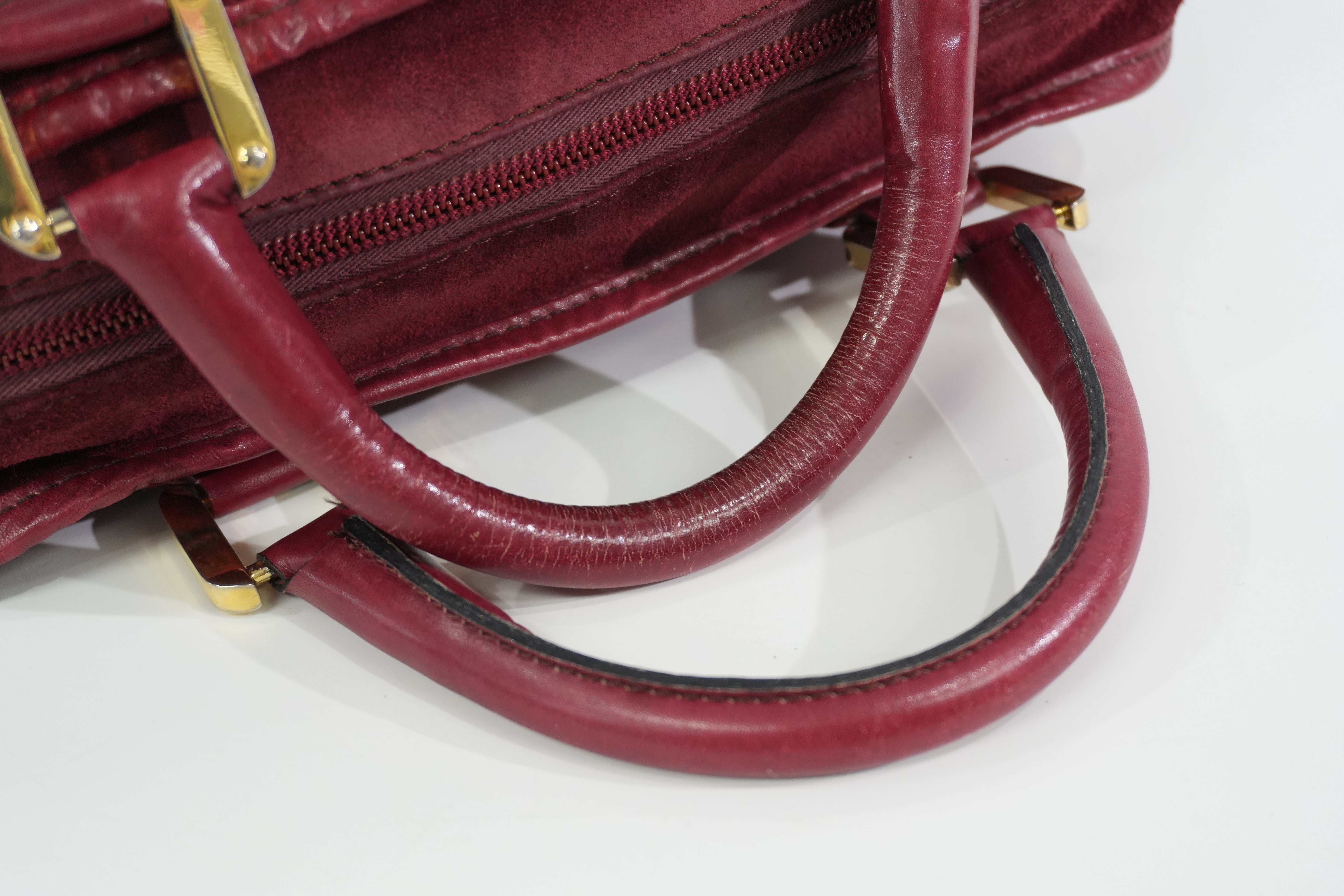 Pre-owned Loewe Leather Amazona Handbag Red