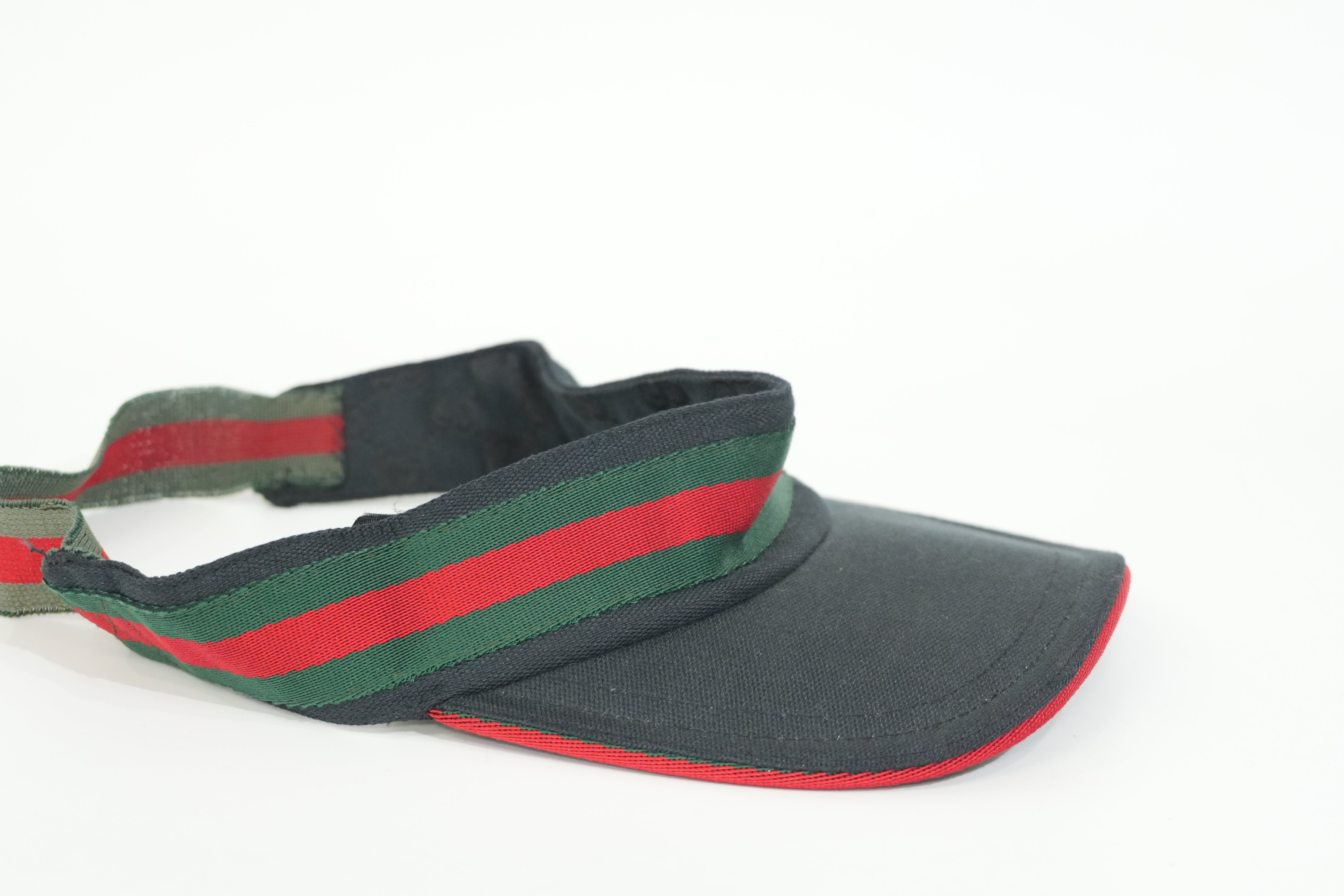 Pre-owned Gucci Sunvisor Black