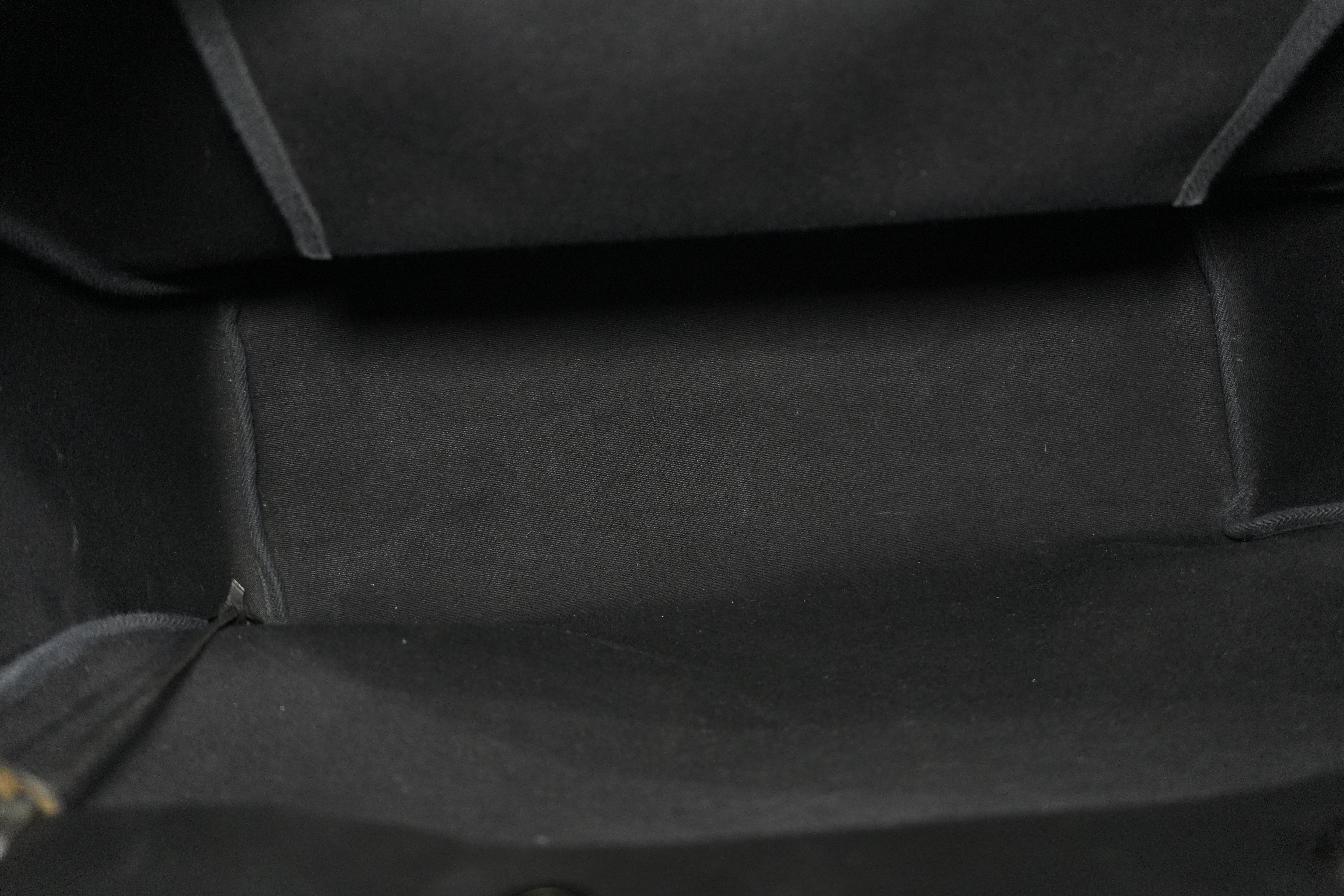 Pre-owned Hermes Herbag Cabas GM Tote Bag Black