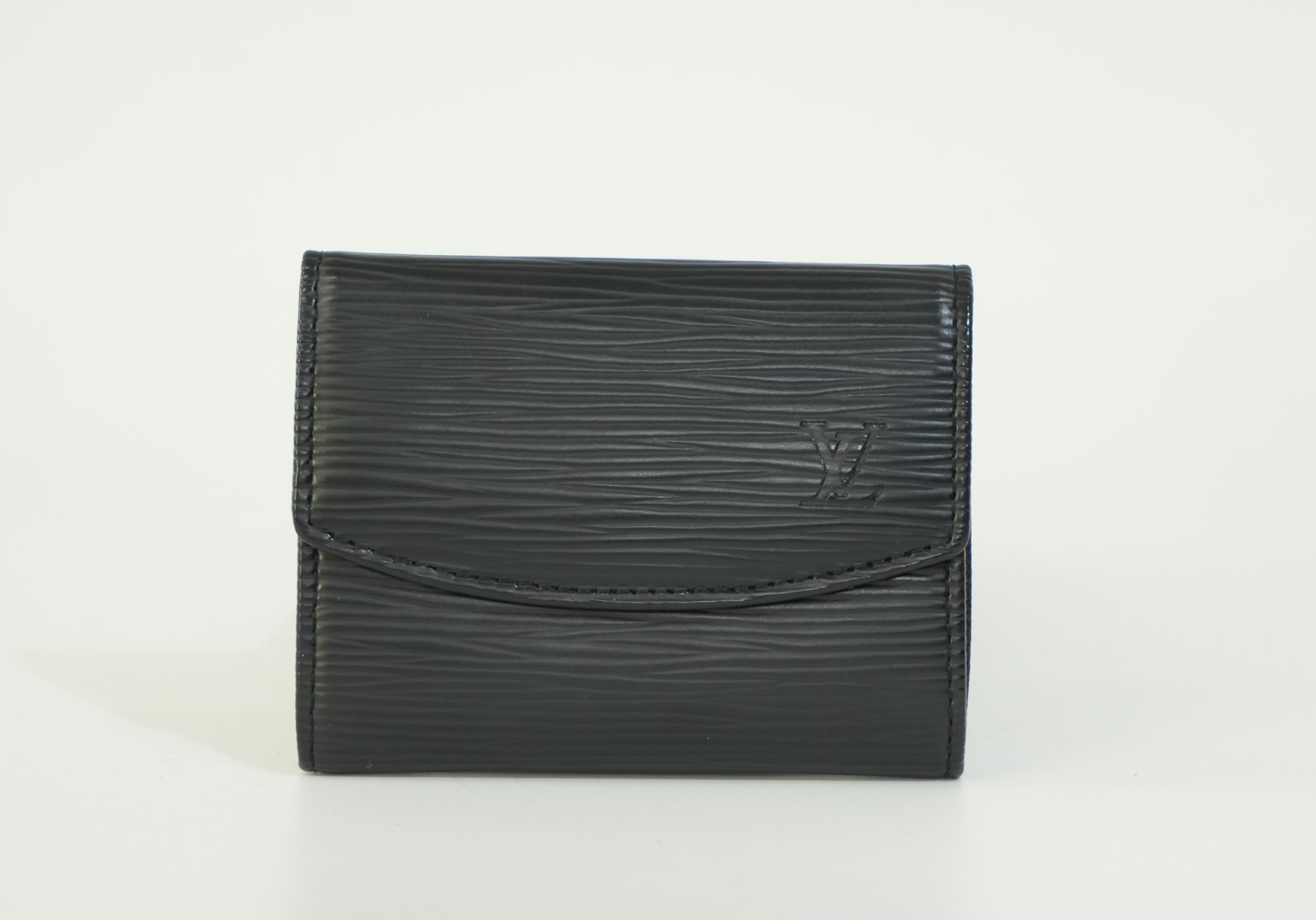Pre-owned Louis Vuitton Card Holder Black