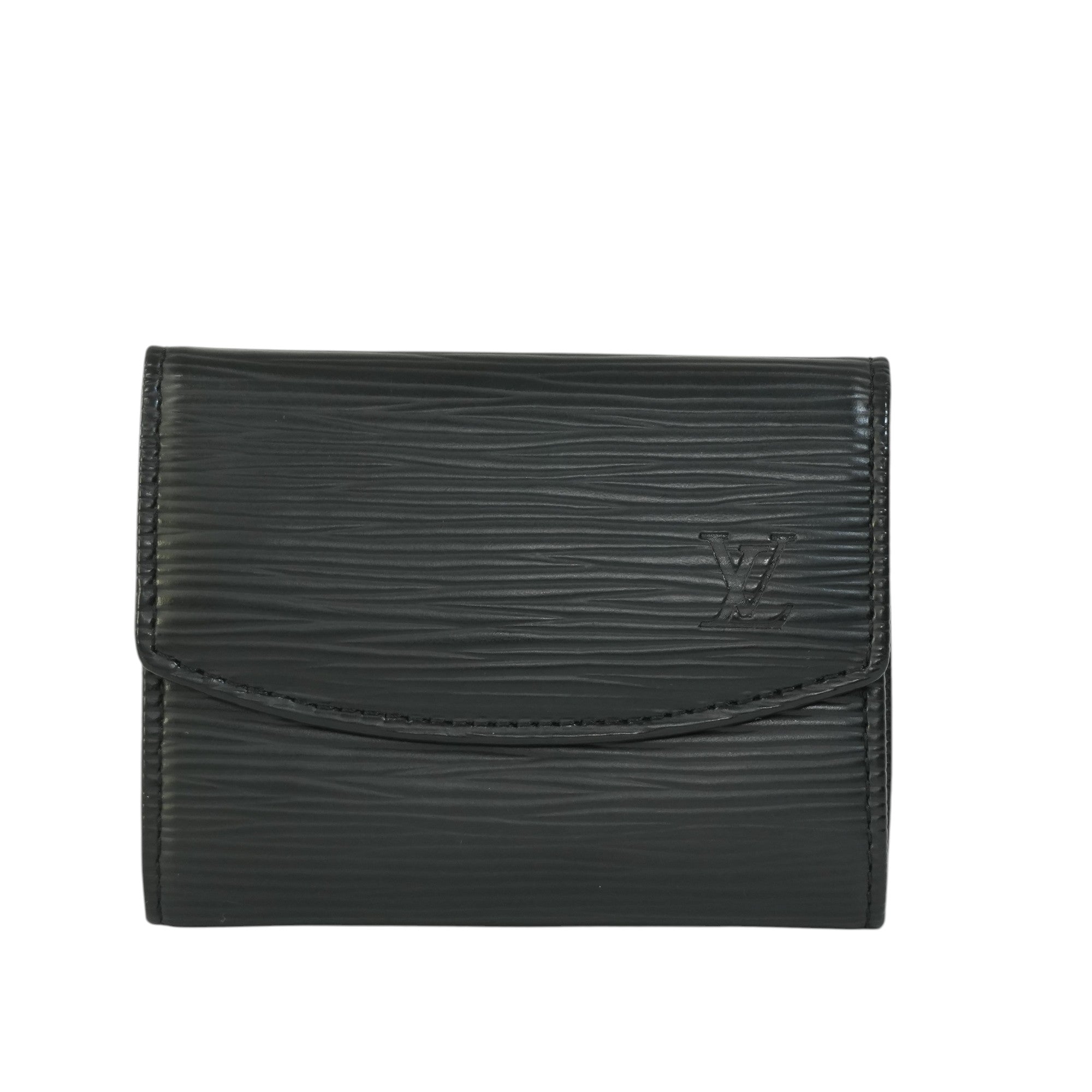 Pre-owned Louis Vuitton Card Holder Black