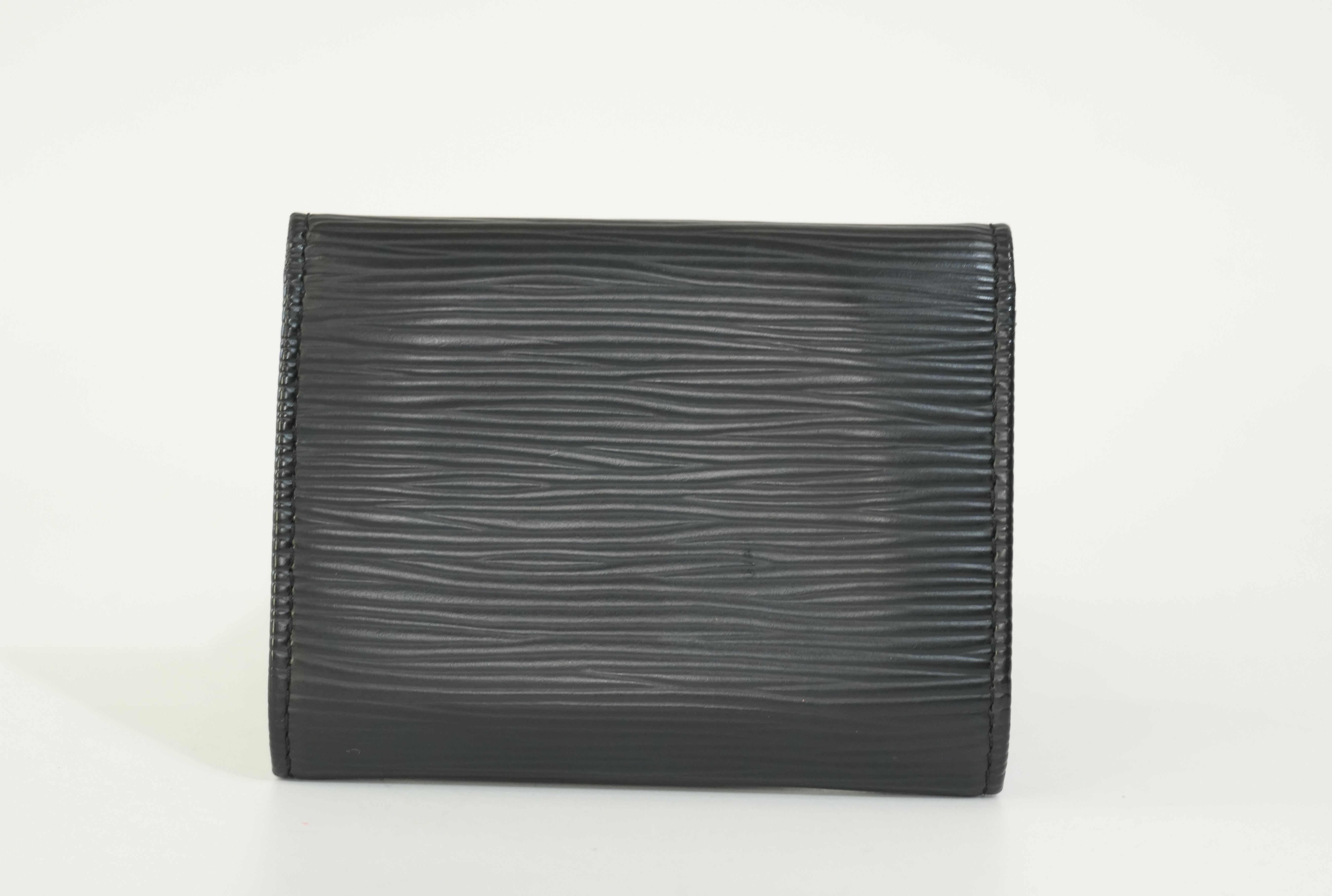 Pre-owned Louis Vuitton Card Holder Black