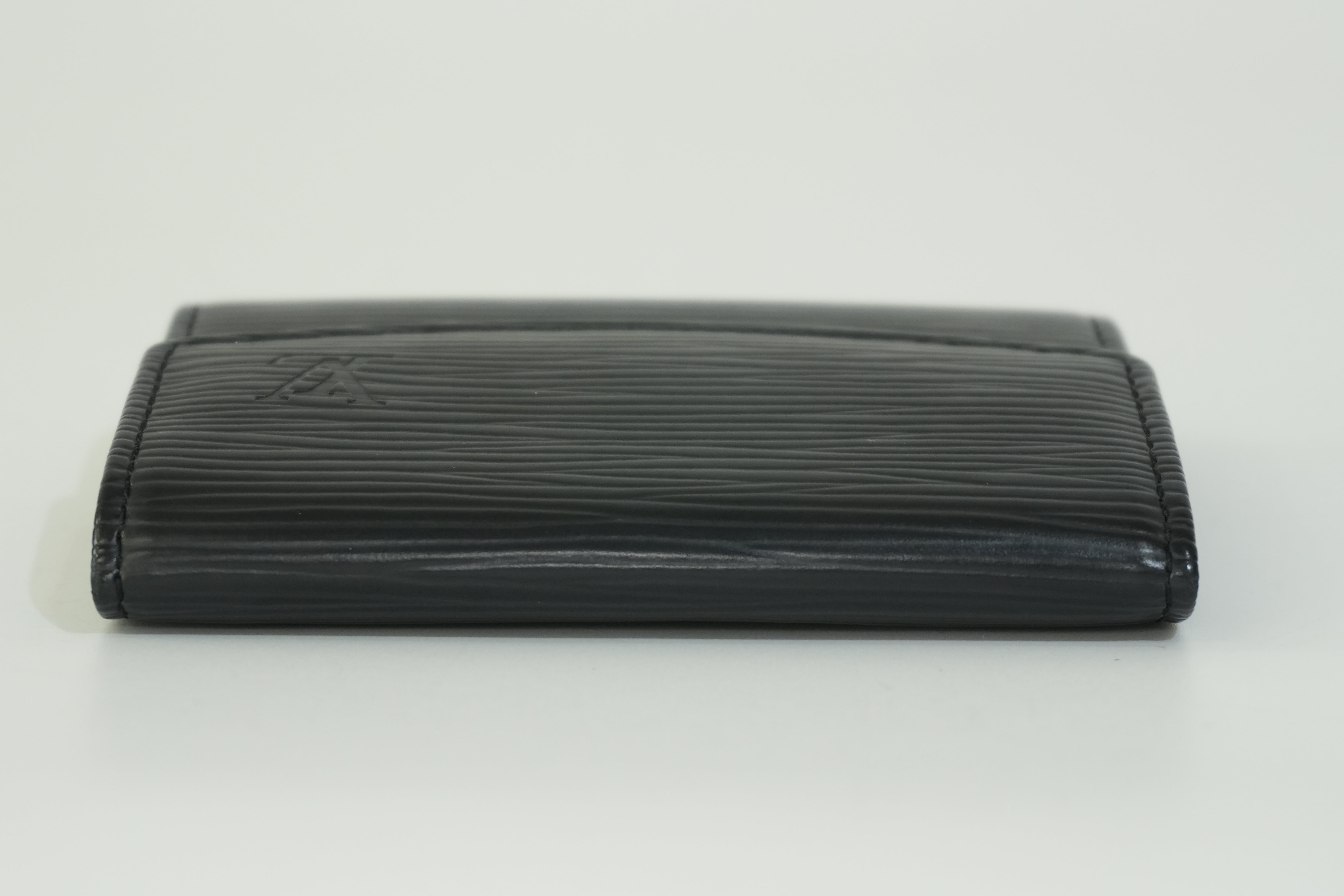 Pre-owned Louis Vuitton Card Holder Black