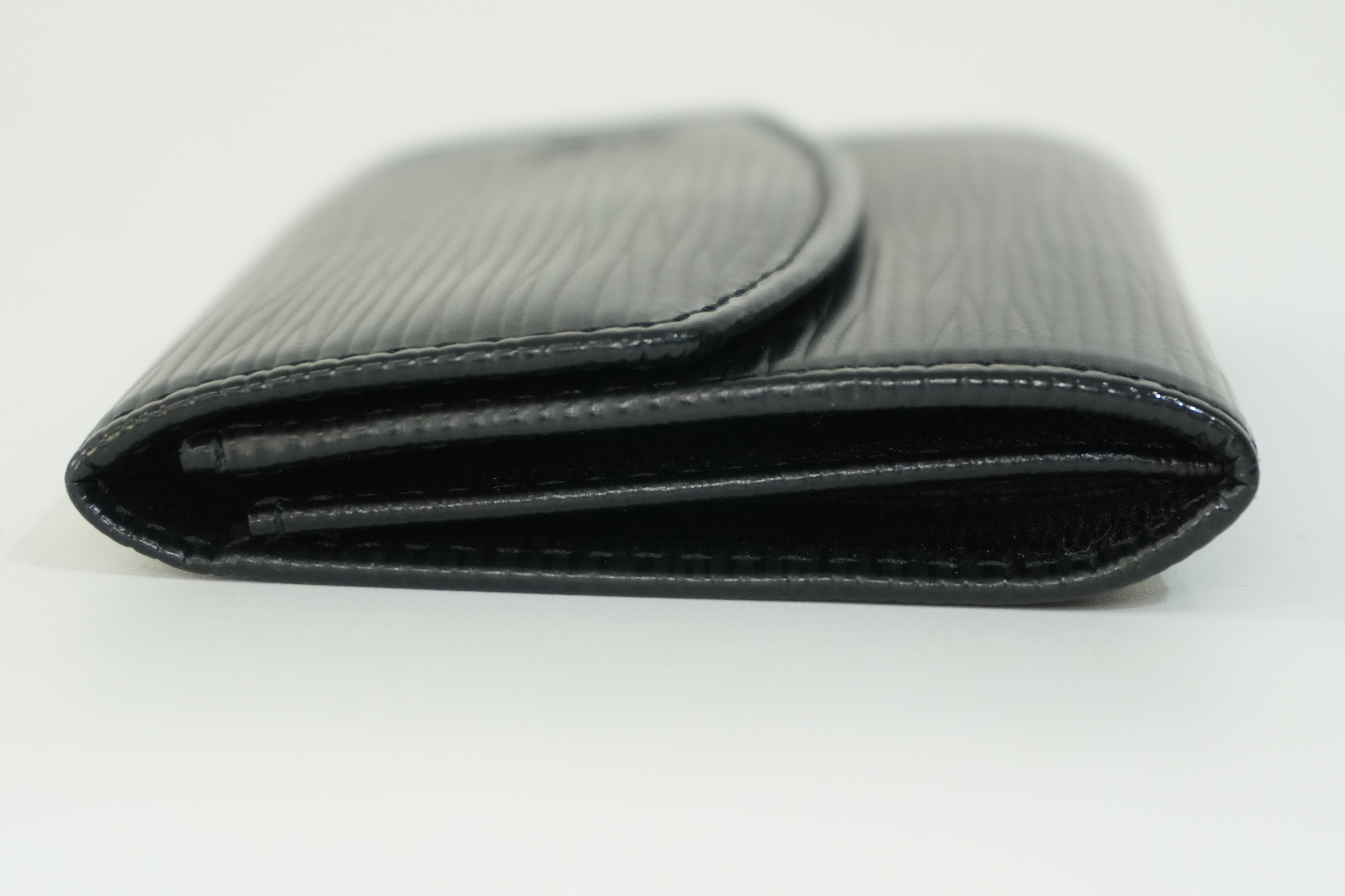 Pre-owned Louis Vuitton Card Holder Black