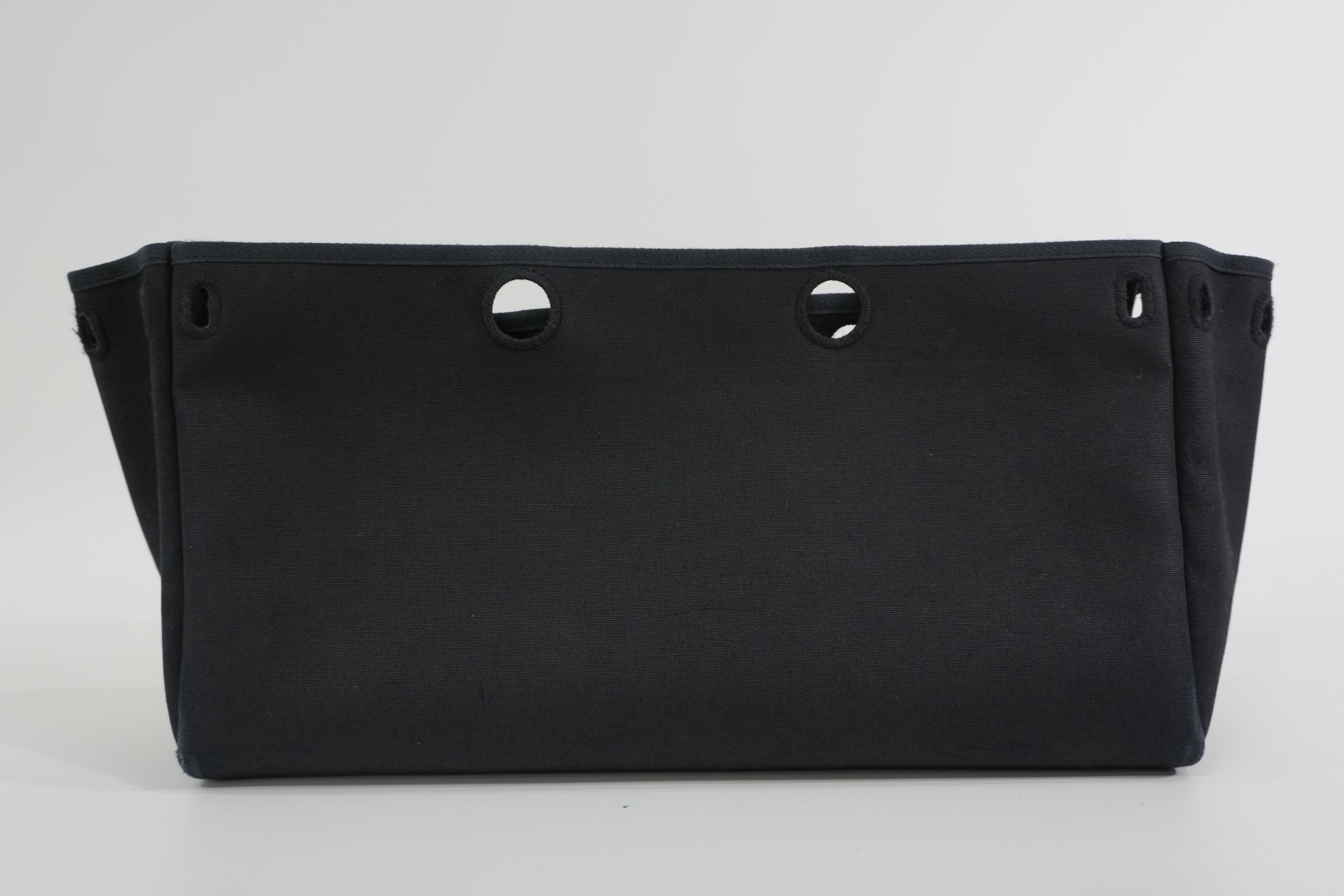 Pre-owned Hermes Herbag Cabas GM Tote Bag Black