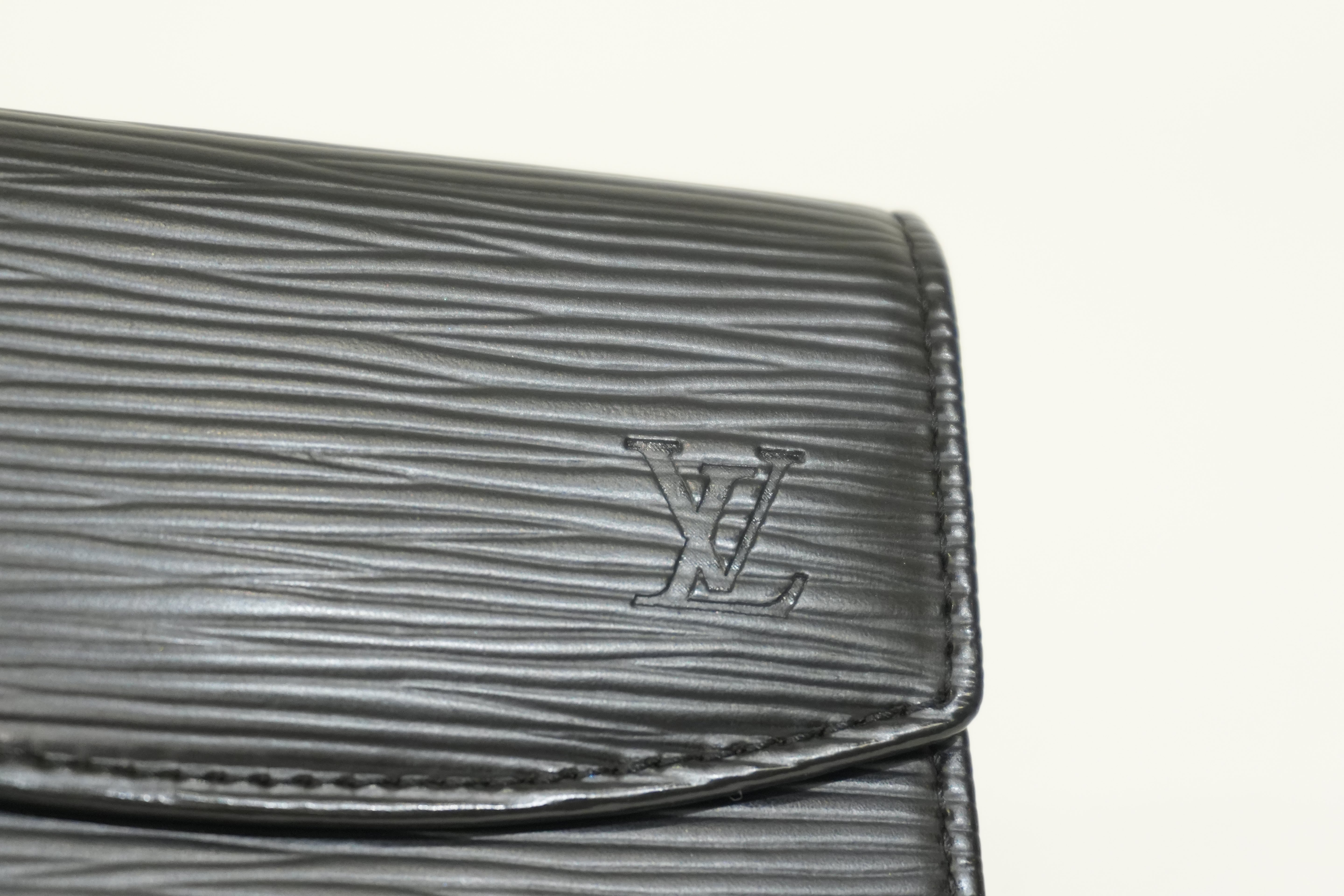 Pre-owned Louis Vuitton Card Holder Black
