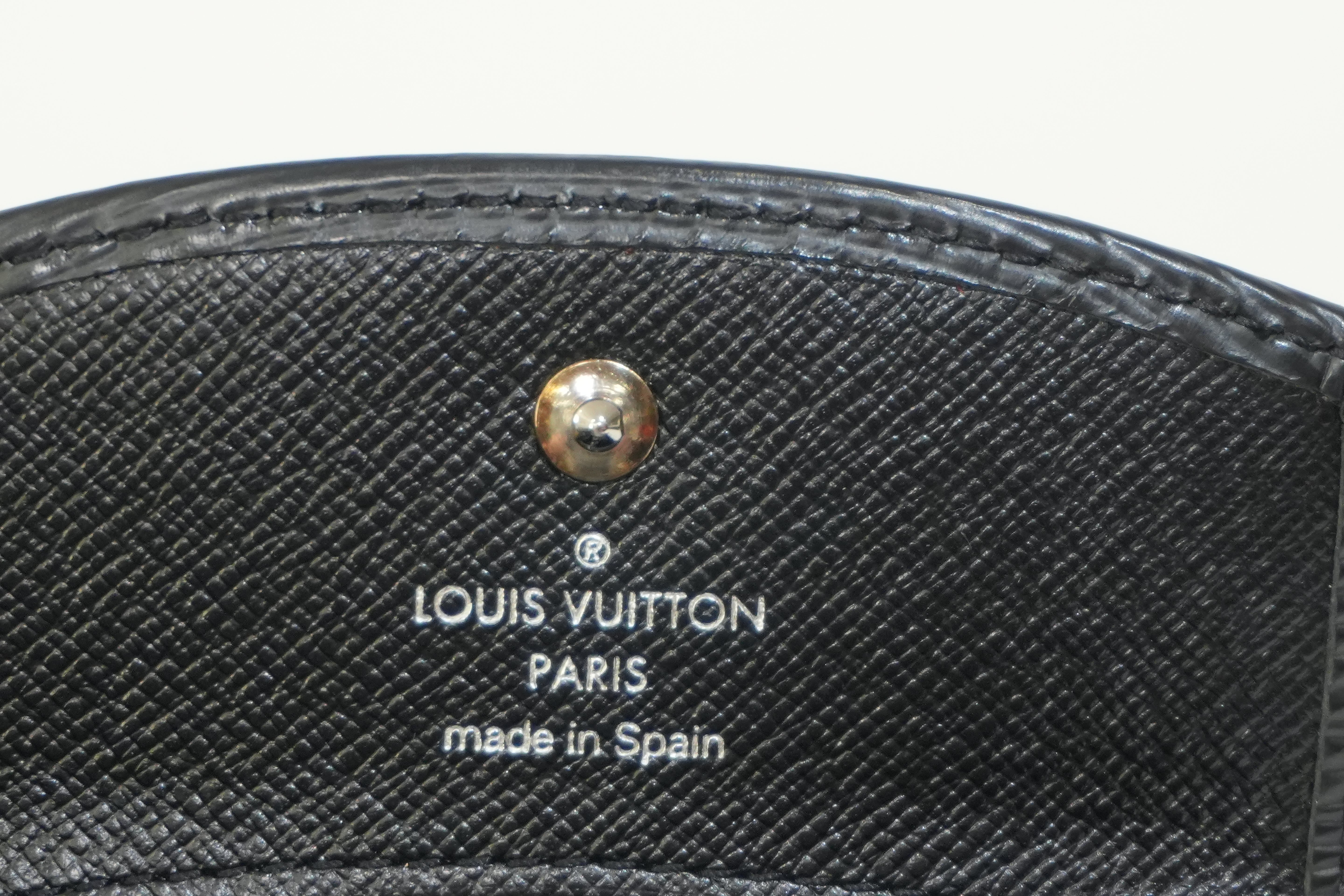 Pre-owned Louis Vuitton Card Holder Black