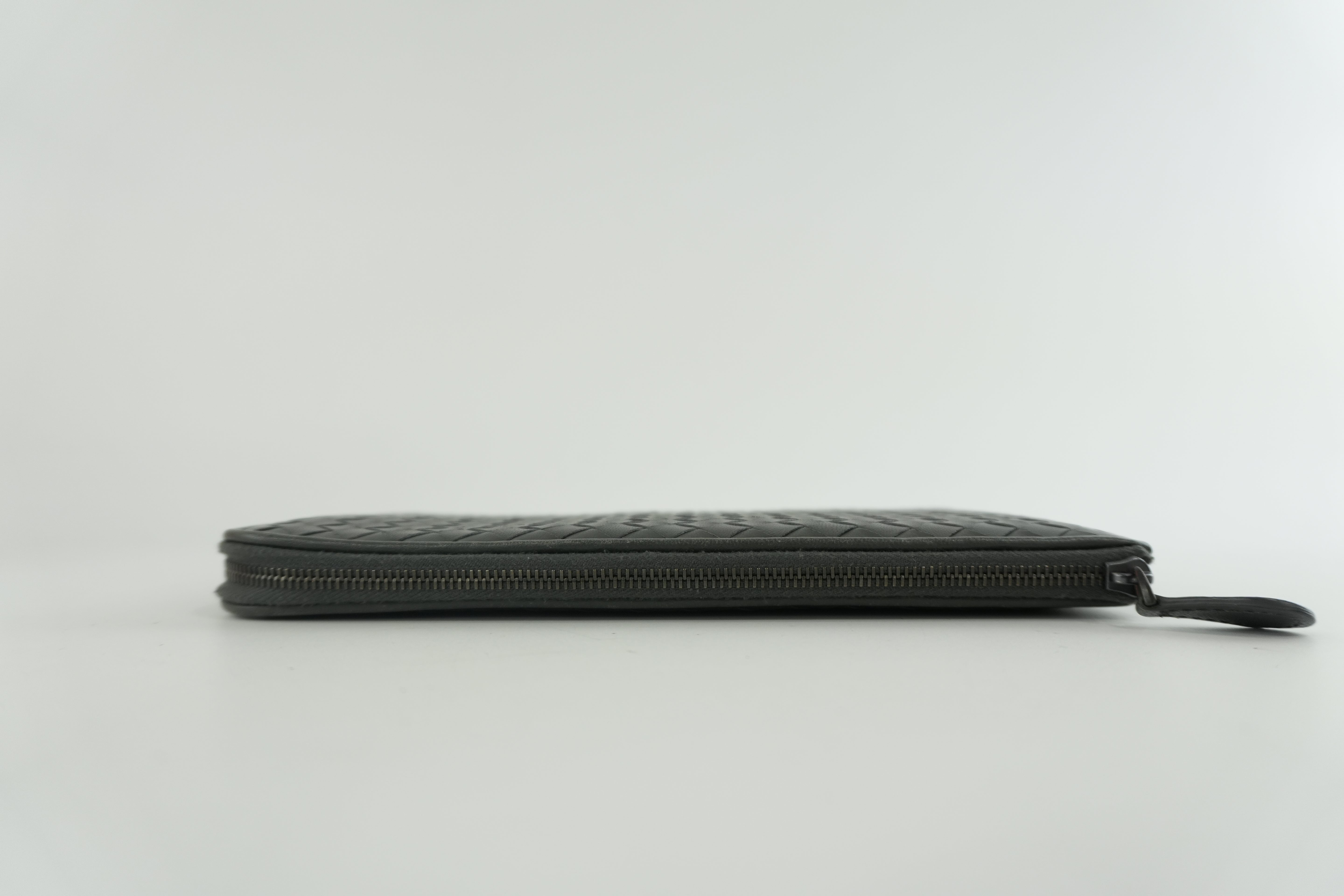 Pre-owned Bottega Veneta Leather Clutch Bag Gray