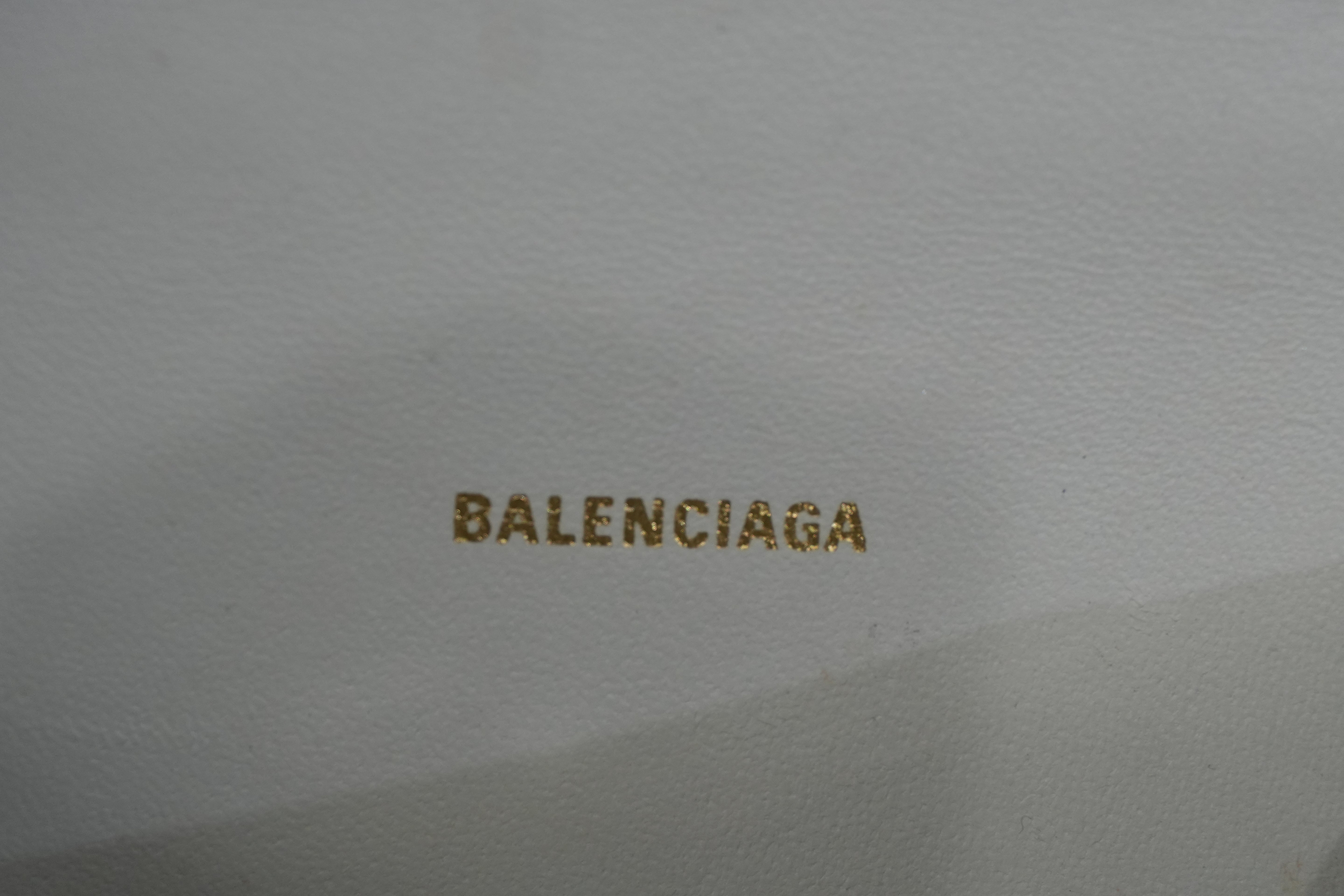 Balenciaga Hourglass XS Top Handle White