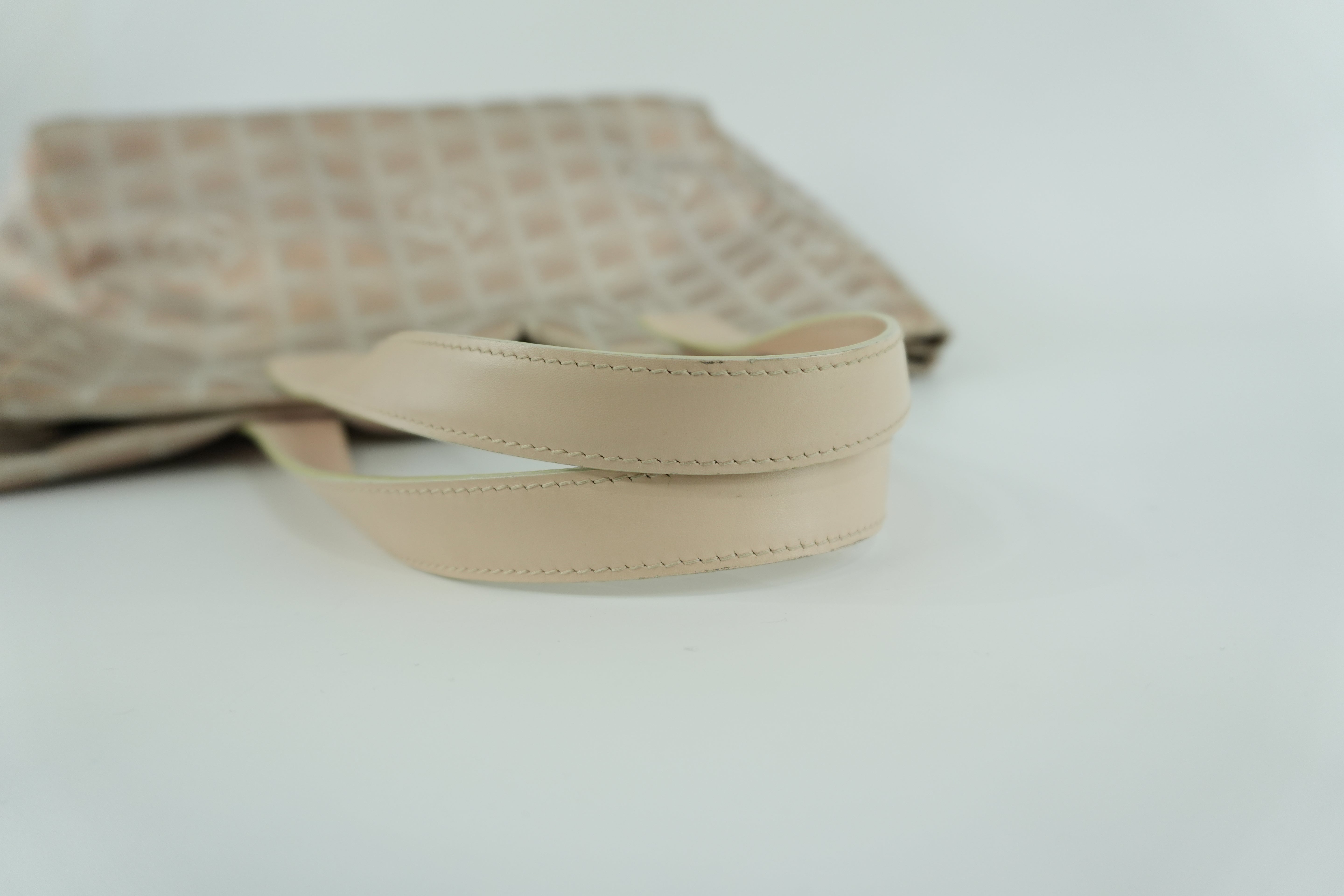 Chanel New Travel Line Tote MM Pink Nylon Used