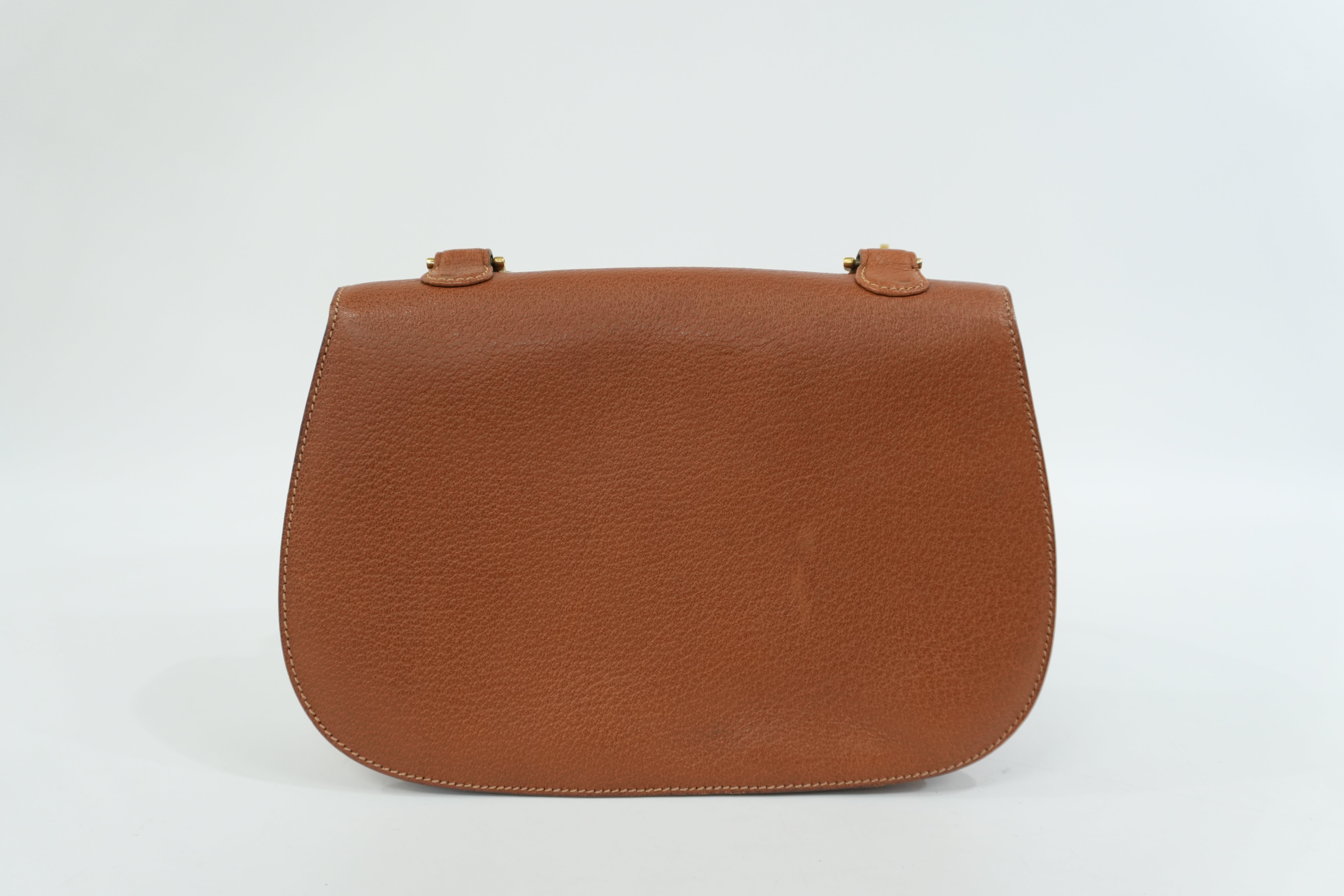 Pre-Owned Gucci Bamboo Handbag Brown