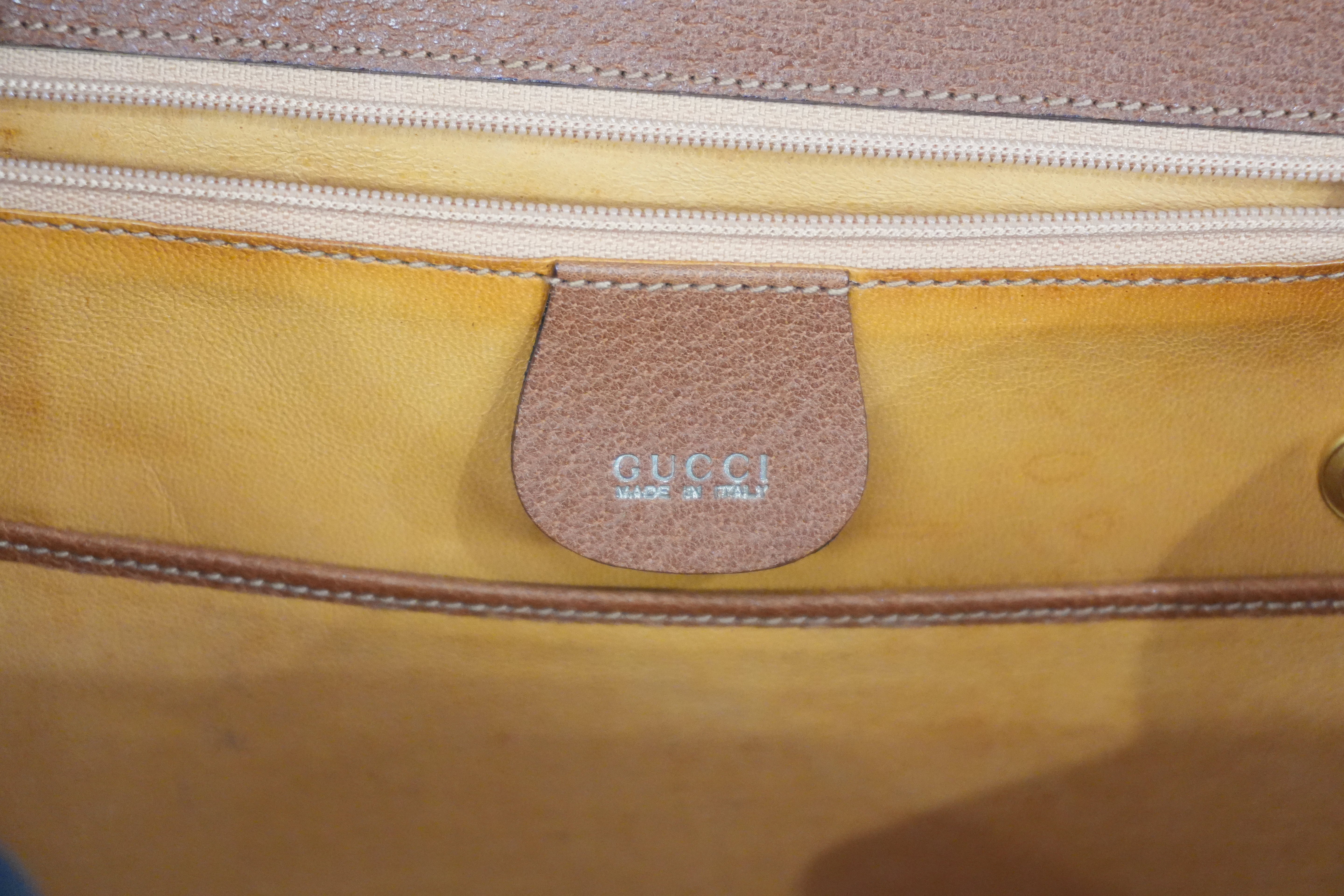 Pre-Owned Gucci Bamboo Handbag Brown