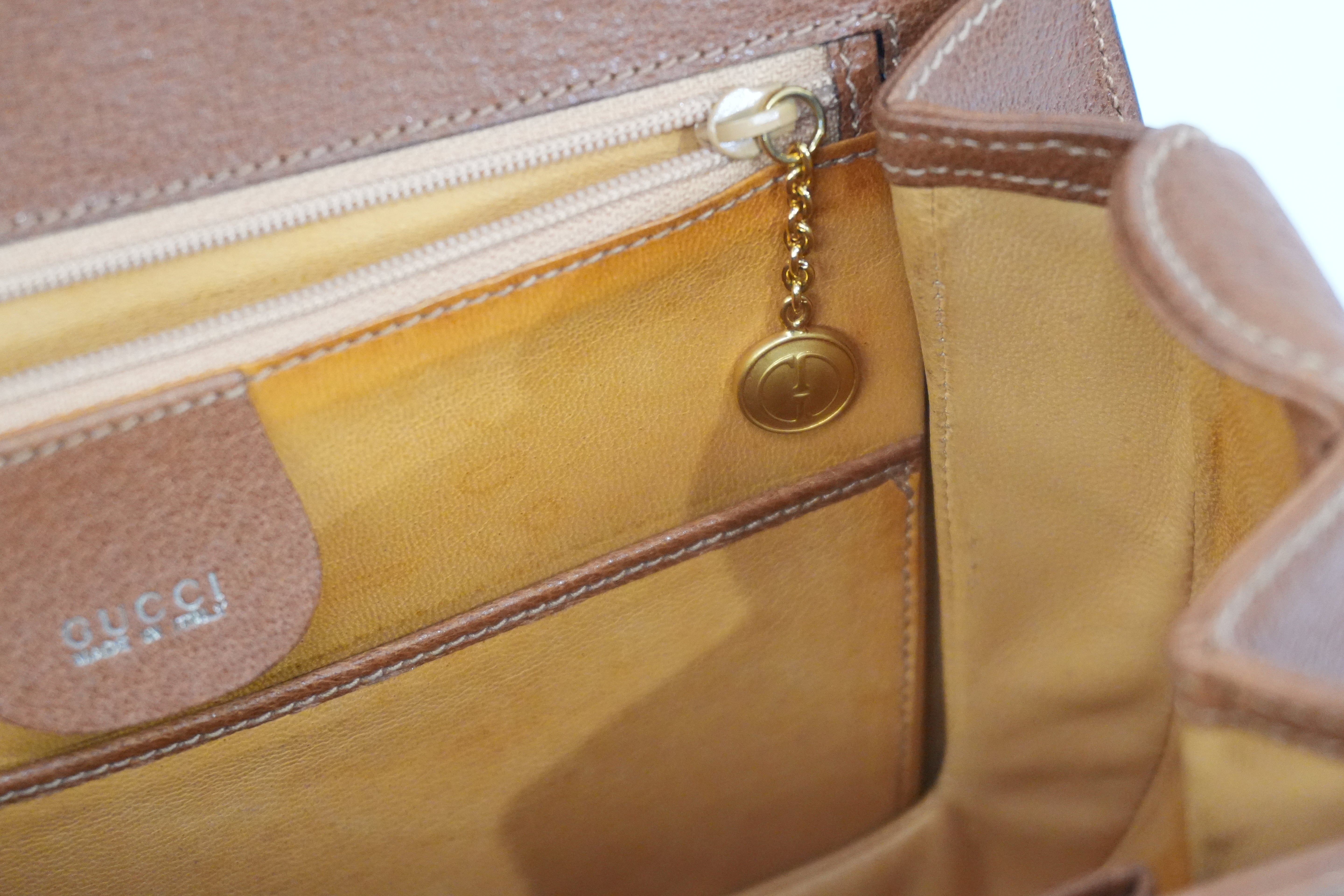 Pre-Owned Gucci Bamboo Handbag Brown