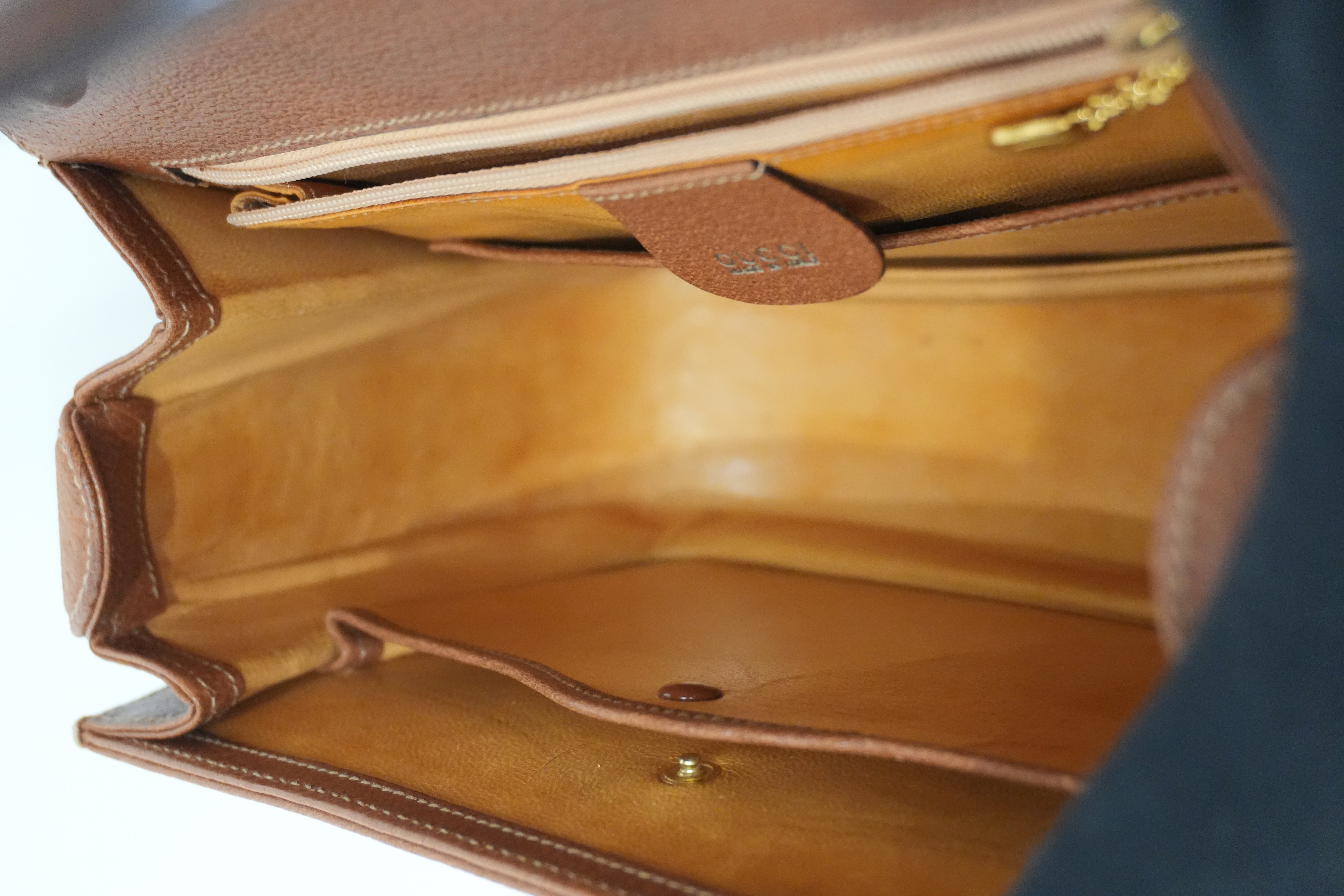 Pre-Owned Gucci Bamboo Handbag Brown