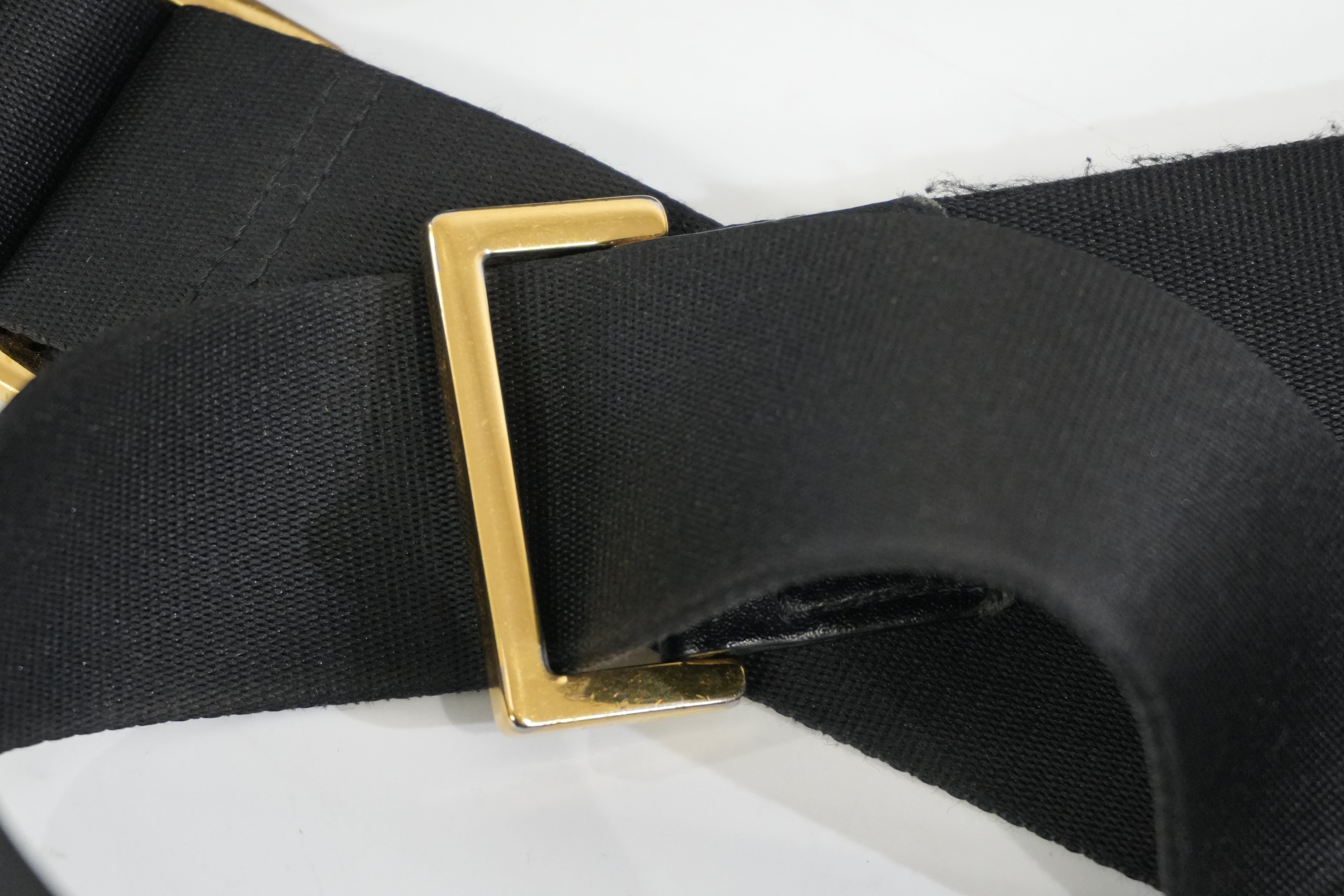 Pre-Owned Fendi Monster Eyes Camera Crossbody Bag Black