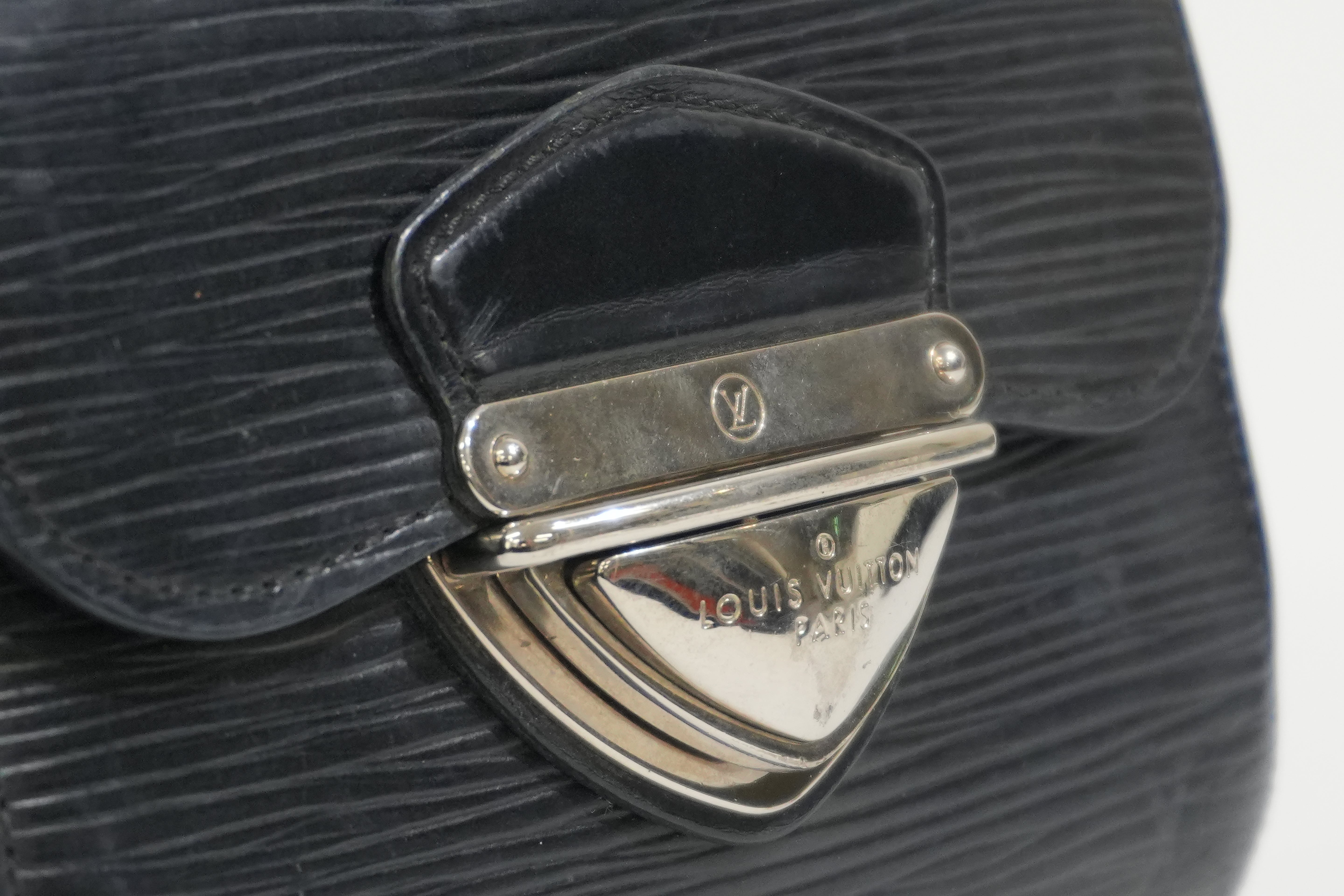 Pre-owned Louis Vuitton Epi Joey Compact Wallet Black