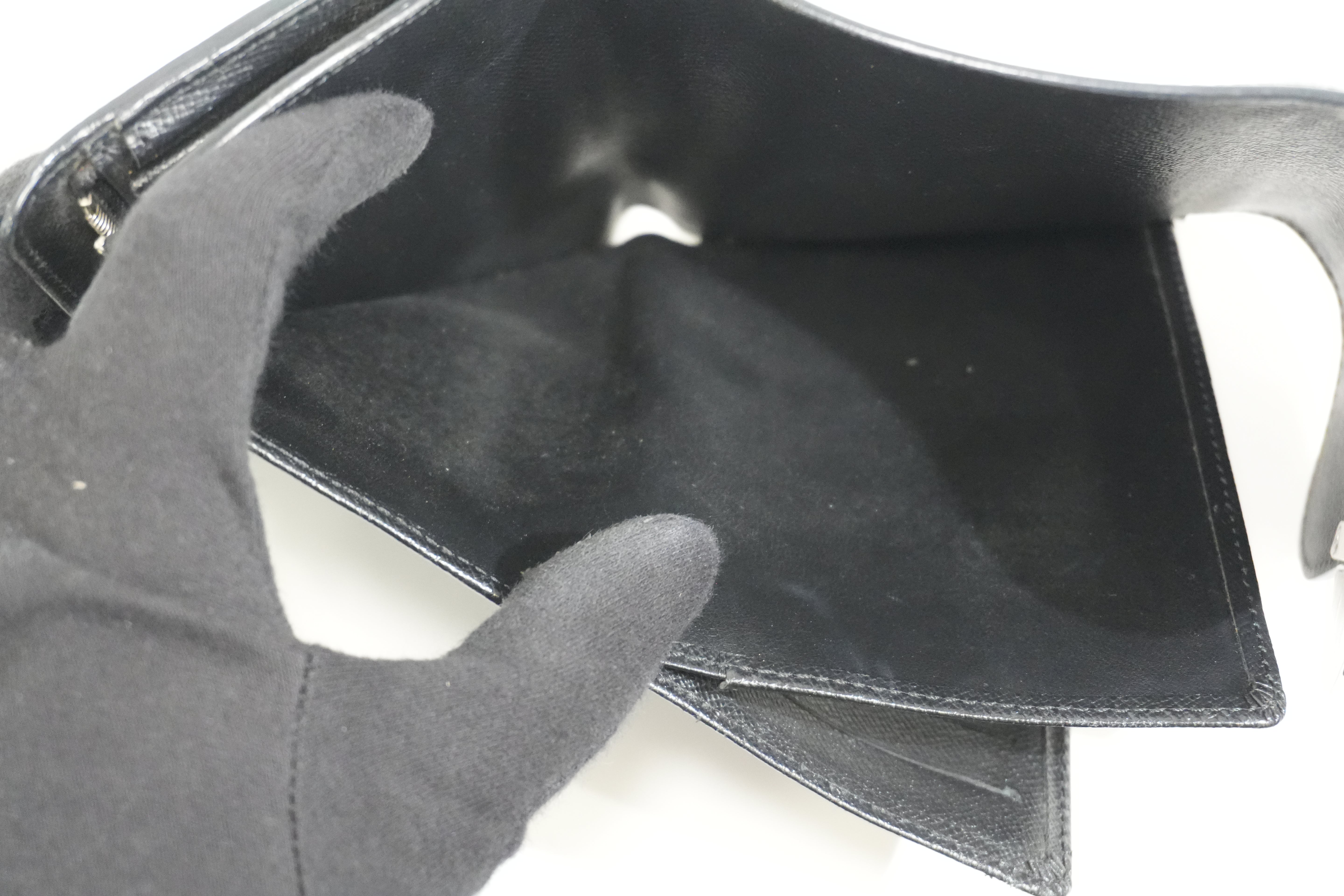Pre-owned Louis Vuitton Epi Joey Compact Wallet Black