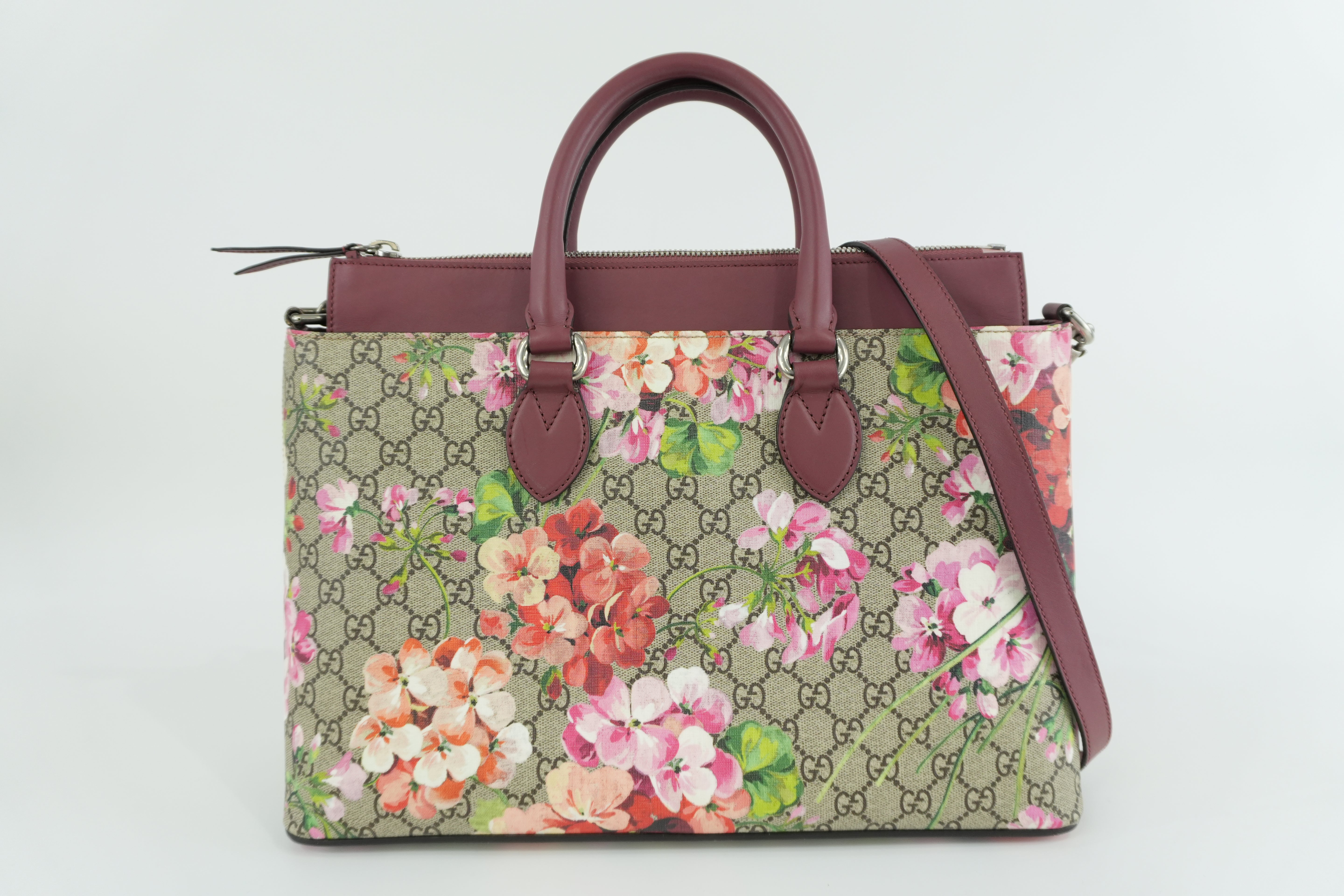 Gucci Ophidia Blooms Shoulder Tote Bag Used
