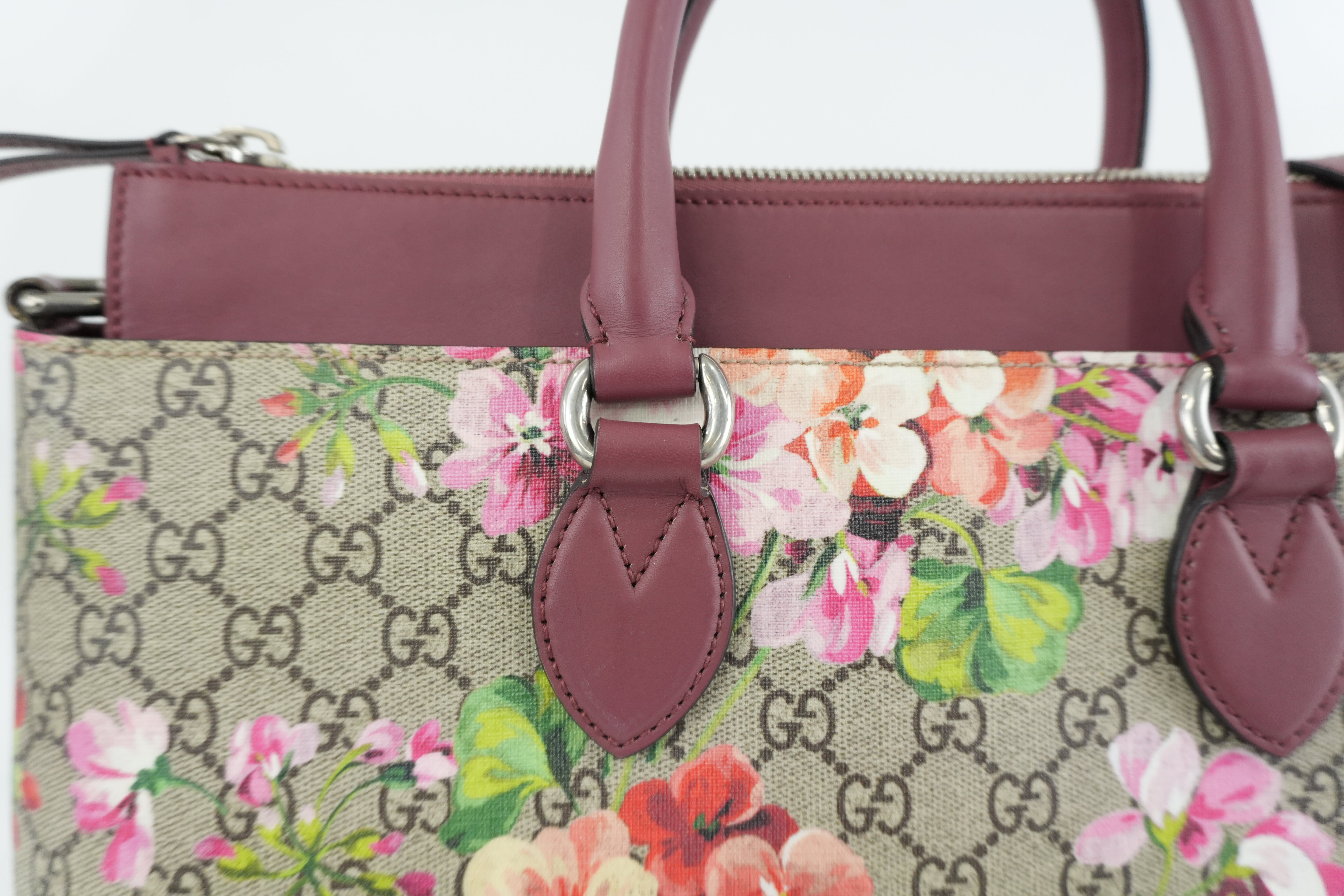 Gucci Ophidia Blooms Shoulder Tote Bag Used