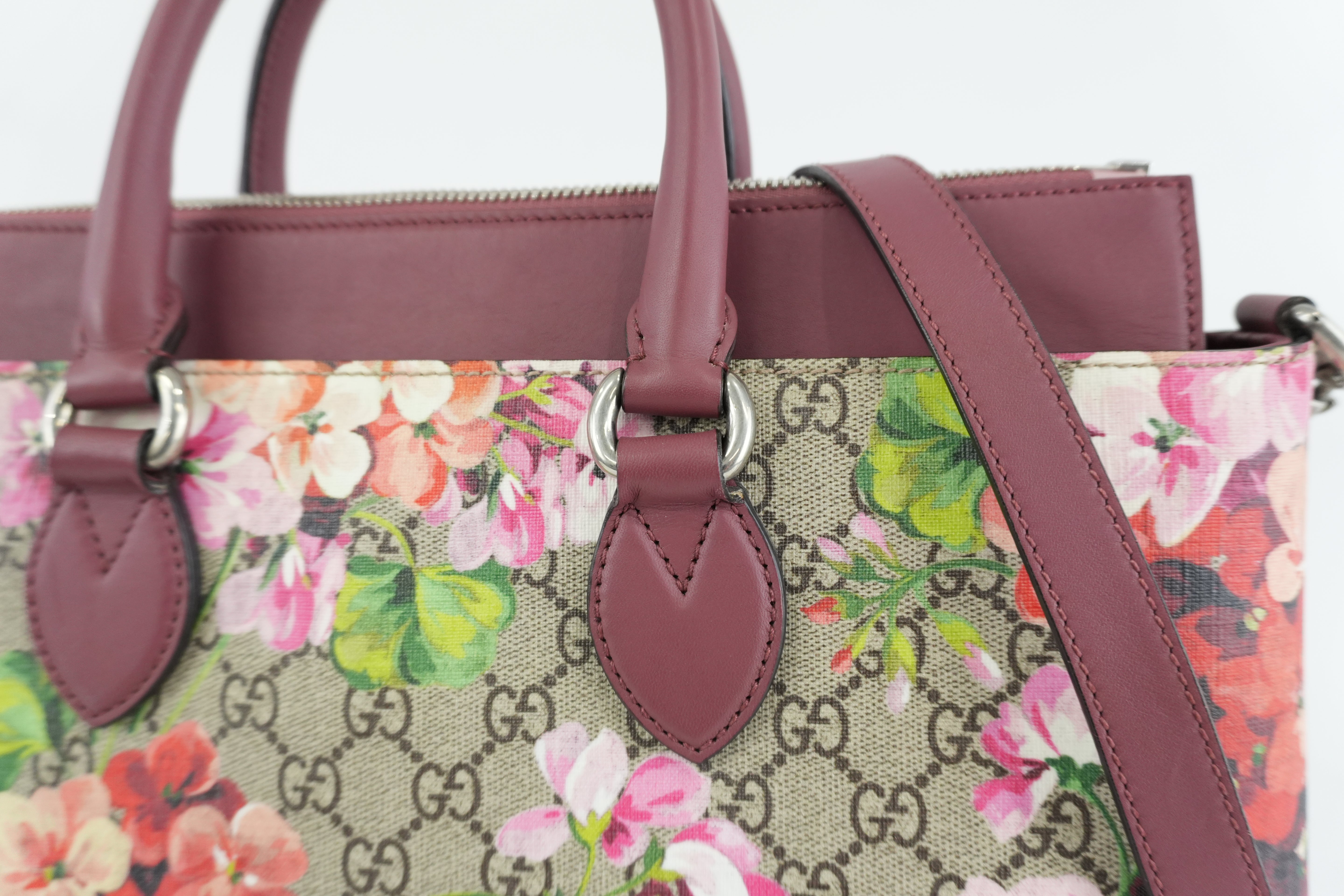 Gucci Ophidia Blooms Shoulder Tote Bag Used