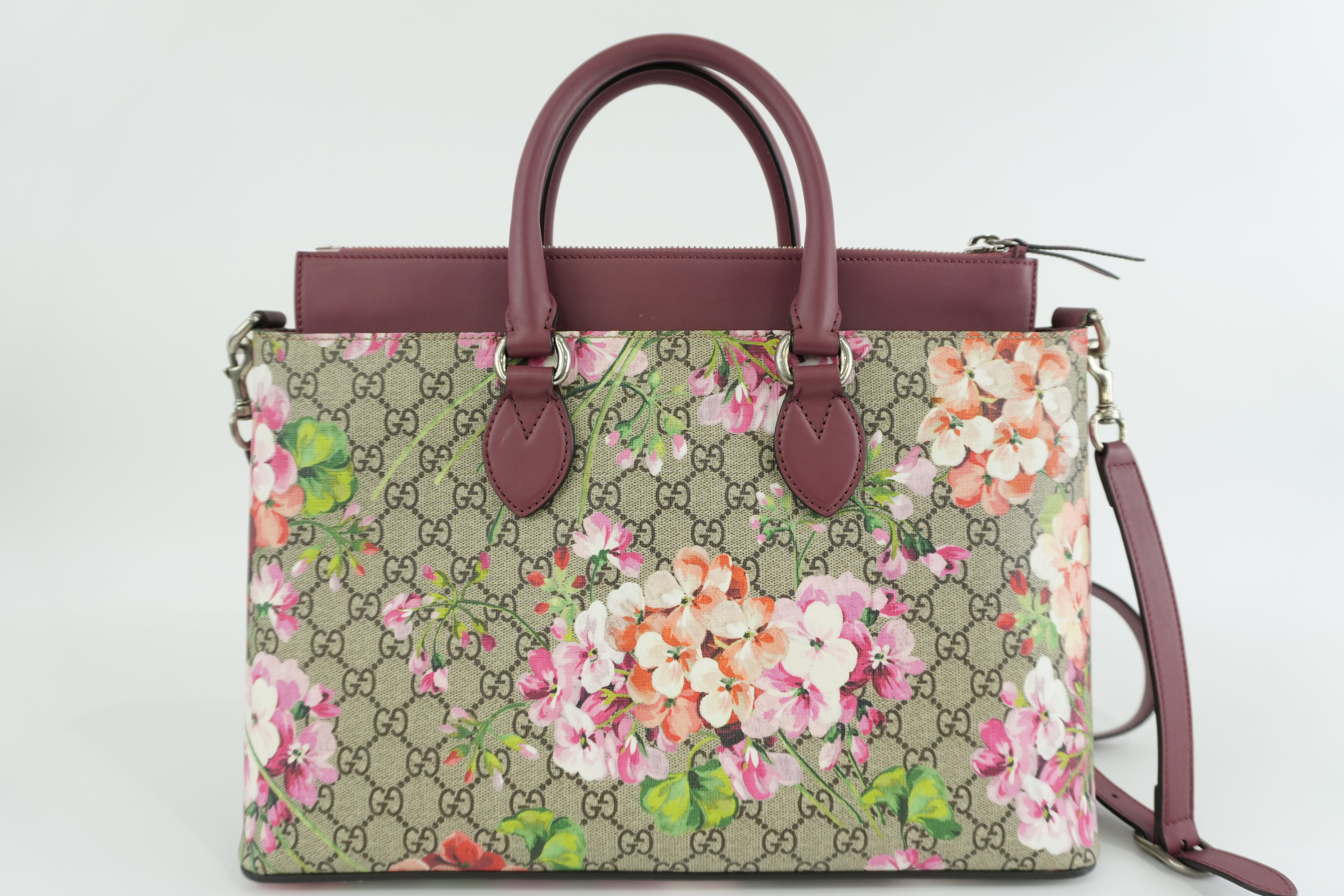 Gucci Ophidia Blooms Shoulder Tote Bag Used