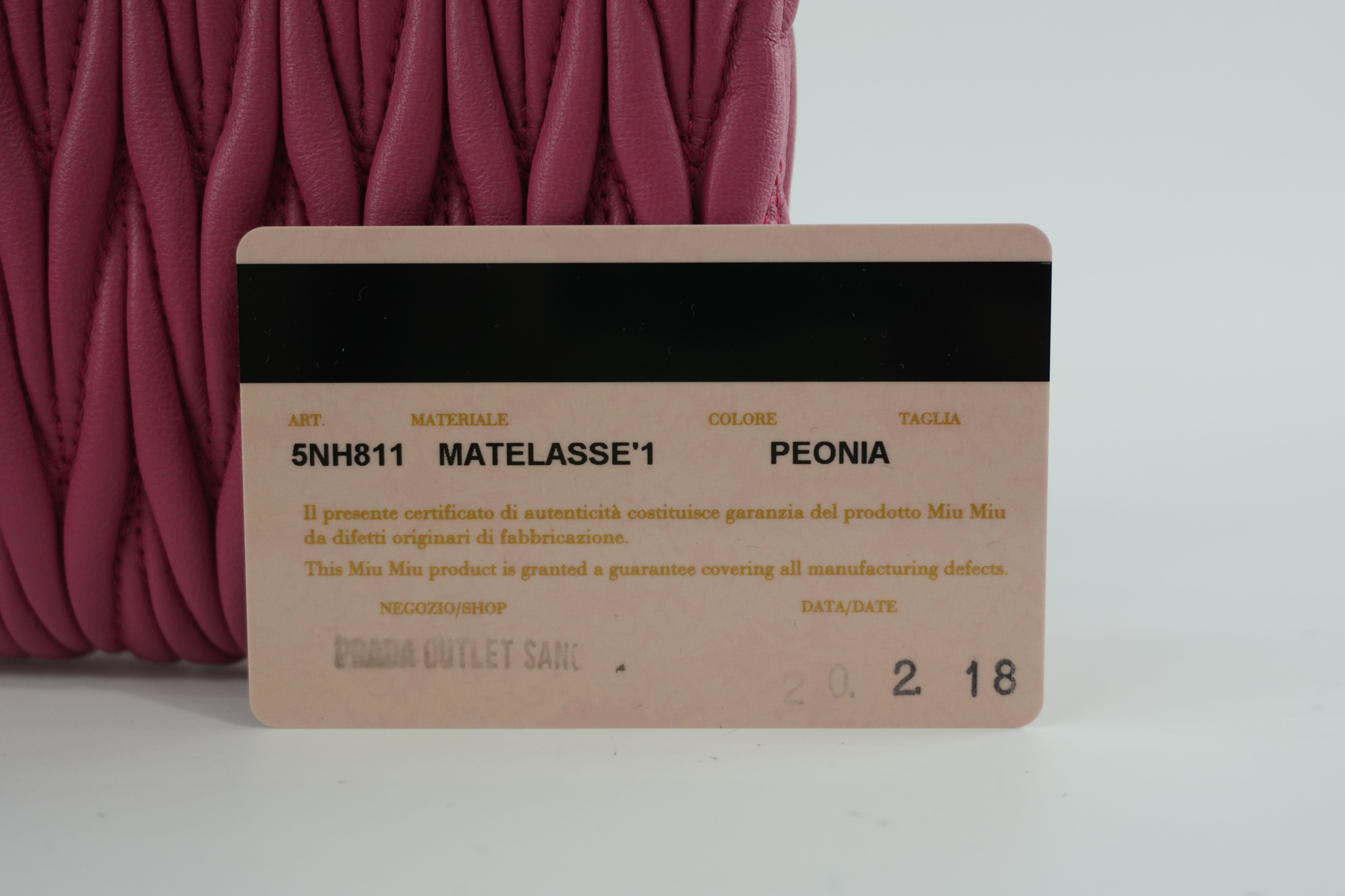 Pre-owned Miumiu Wrist Clutch Bag Pink