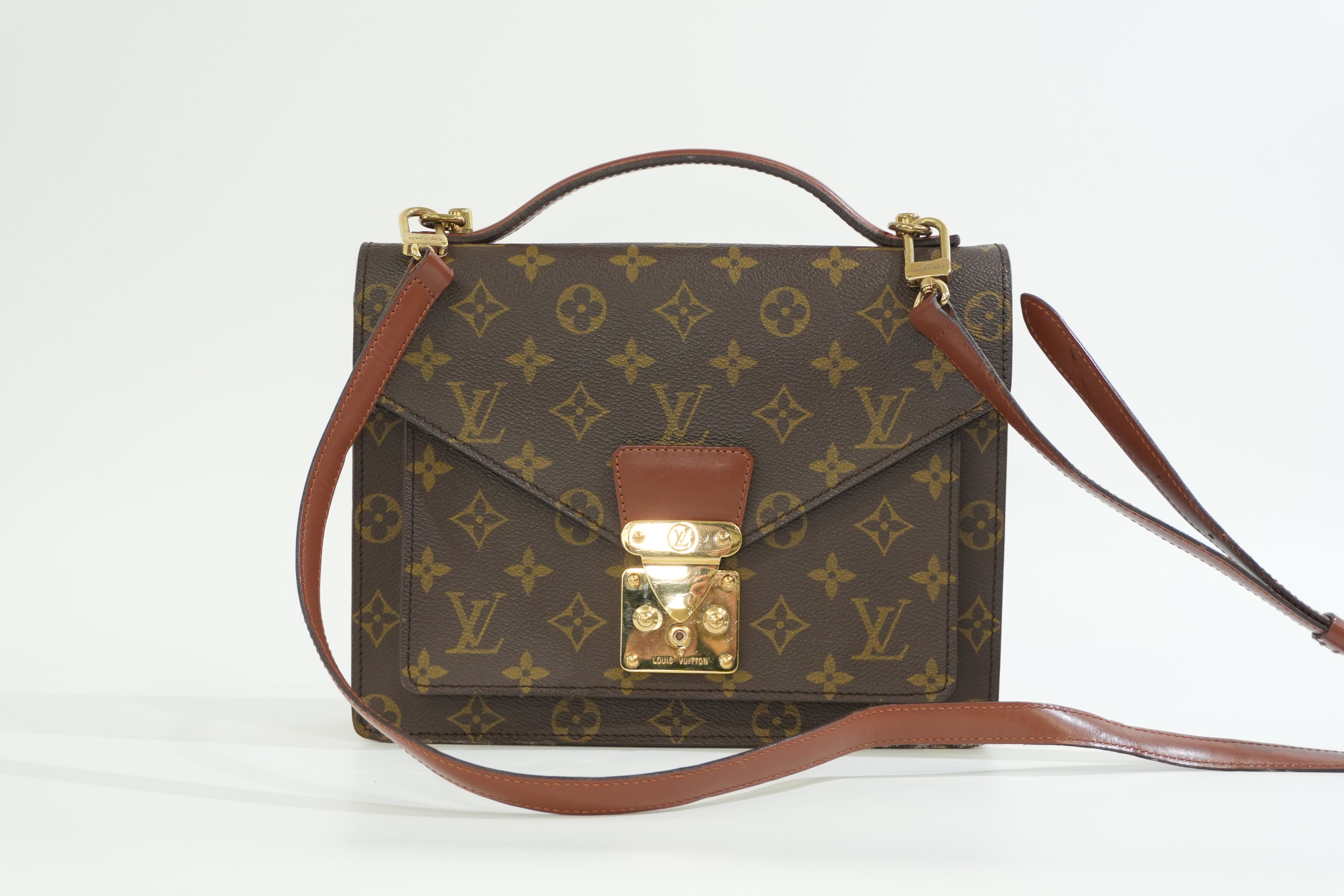Pre-owned Louis Vuitton Monogram Monceau 26 Crossbody Bag