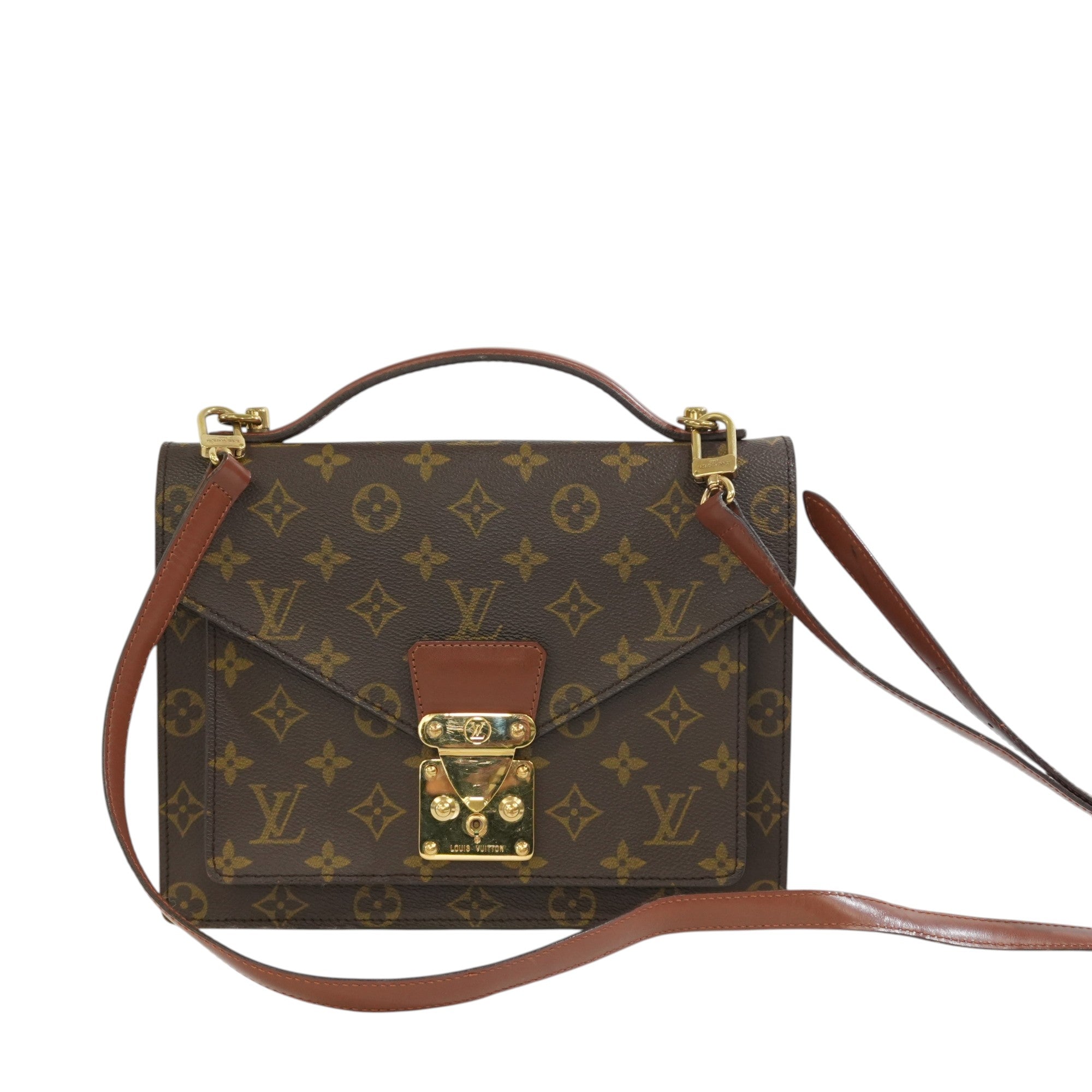 Pre-owned Louis Vuitton Monogram Monceau 26 Crossbody Bag