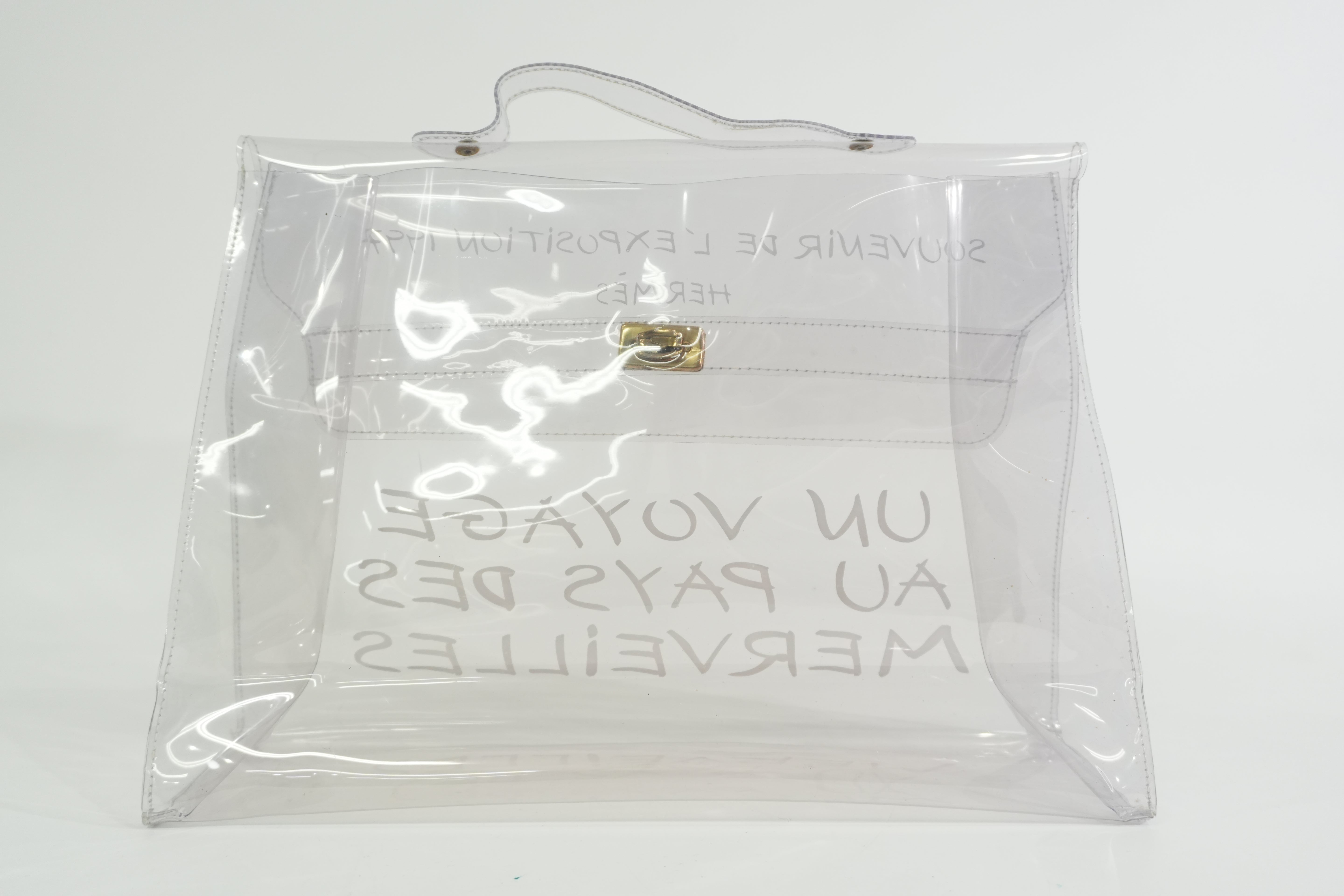 Pre-owned Hermes Kelly Transparent Handbag