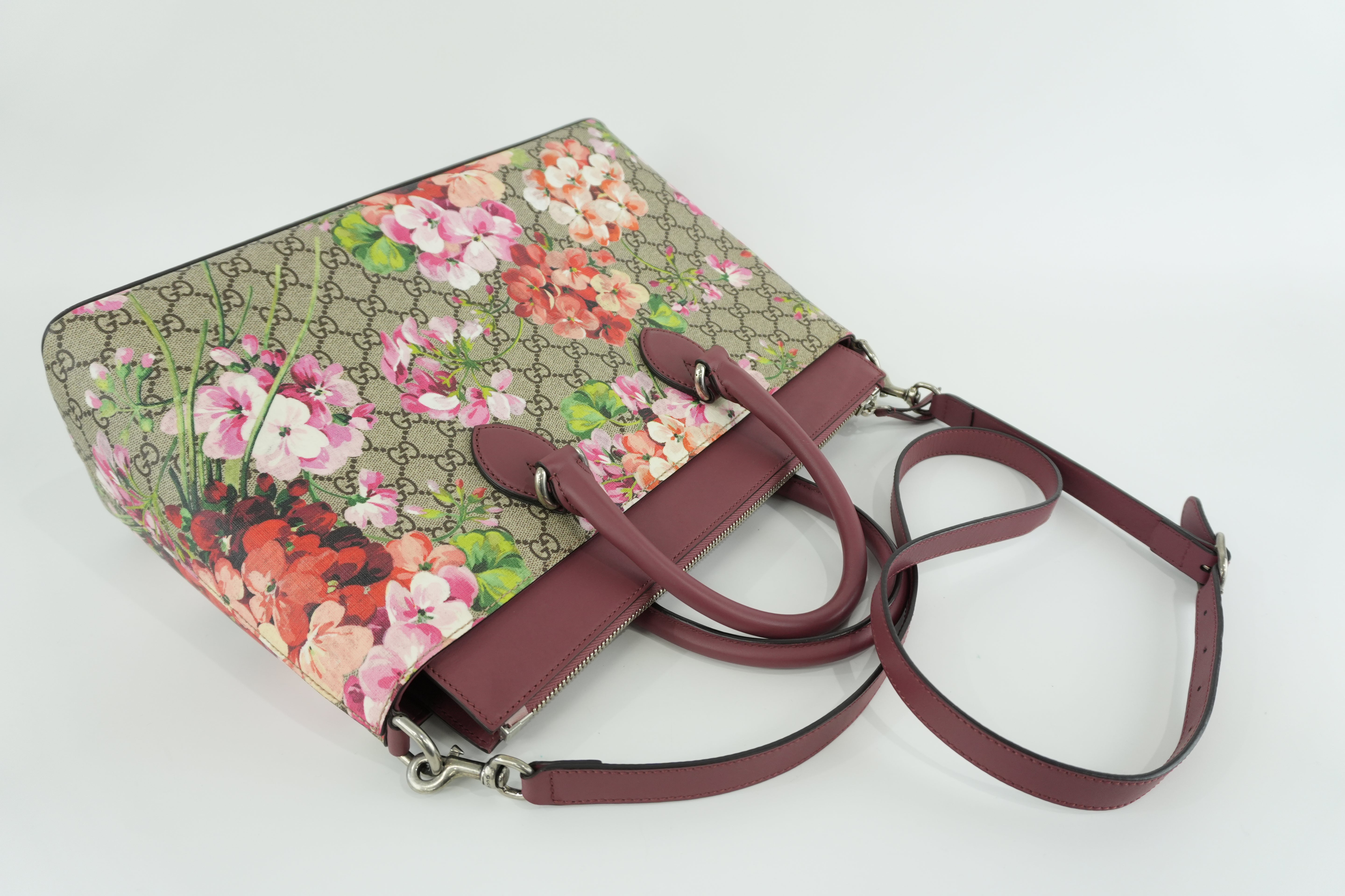 Gucci Ophidia Blooms Shoulder Tote Bag Used