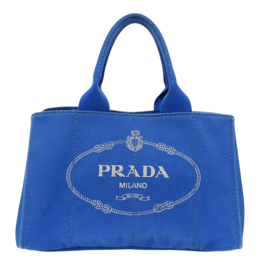 Pre-owned Prada Canapa Handbag Blue
